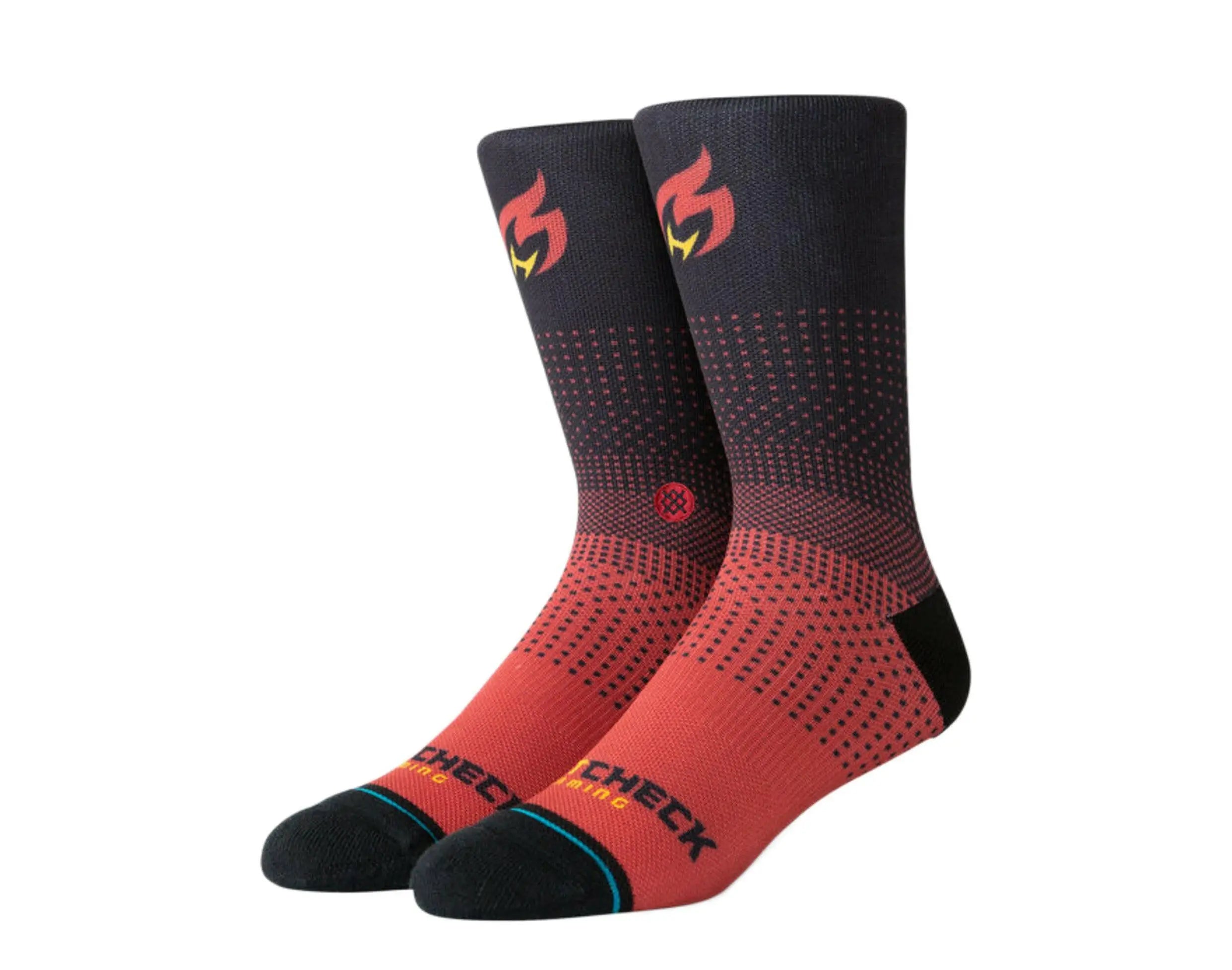 Stance Casual NBA Miami Heat Check Gaming 2K Crew Socks.