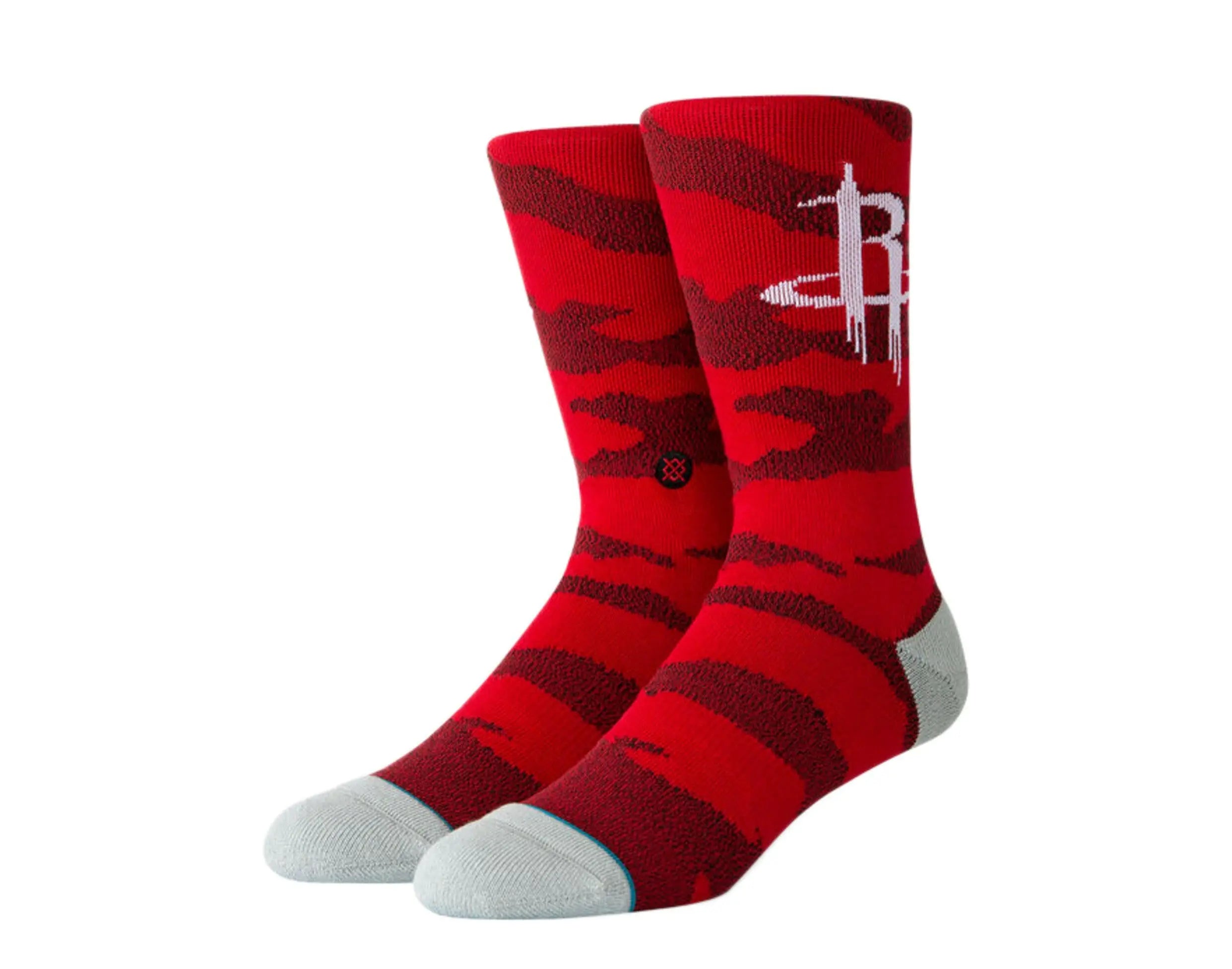 Stance Casual NBA Houston Rockets Camo Melange Crew Socks.