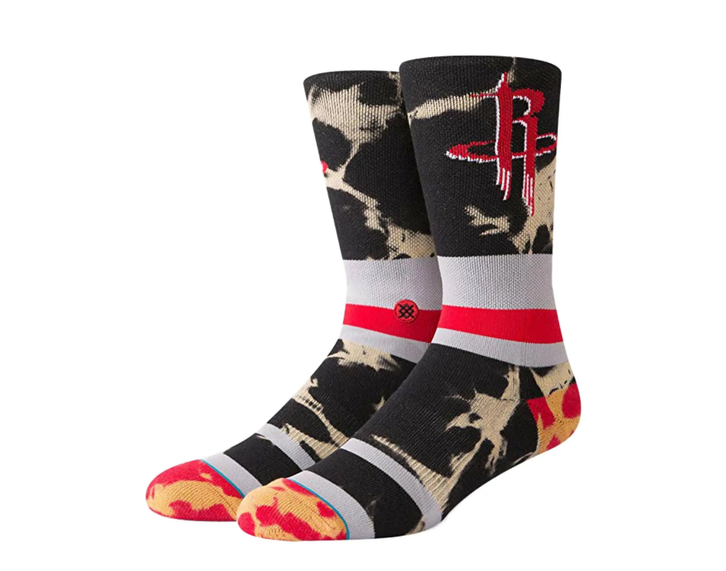 Stance Casual NBA Houston Rockets Acid Wash Crew Socks.