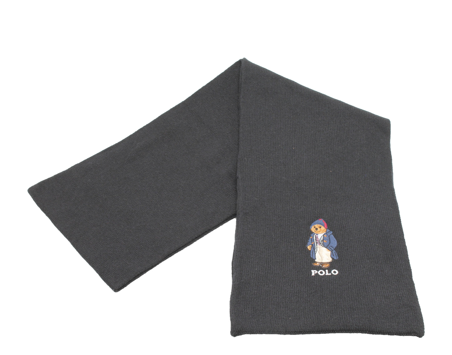 Polo Ralph Lauren Big Polo Bear Business Man Knit Scarf