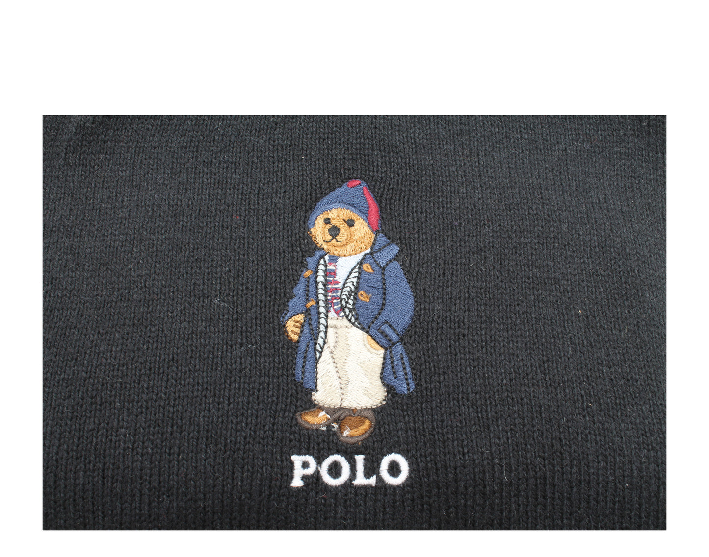 Polo Ralph Lauren Big Polo Bear Business Man Knit Scarf