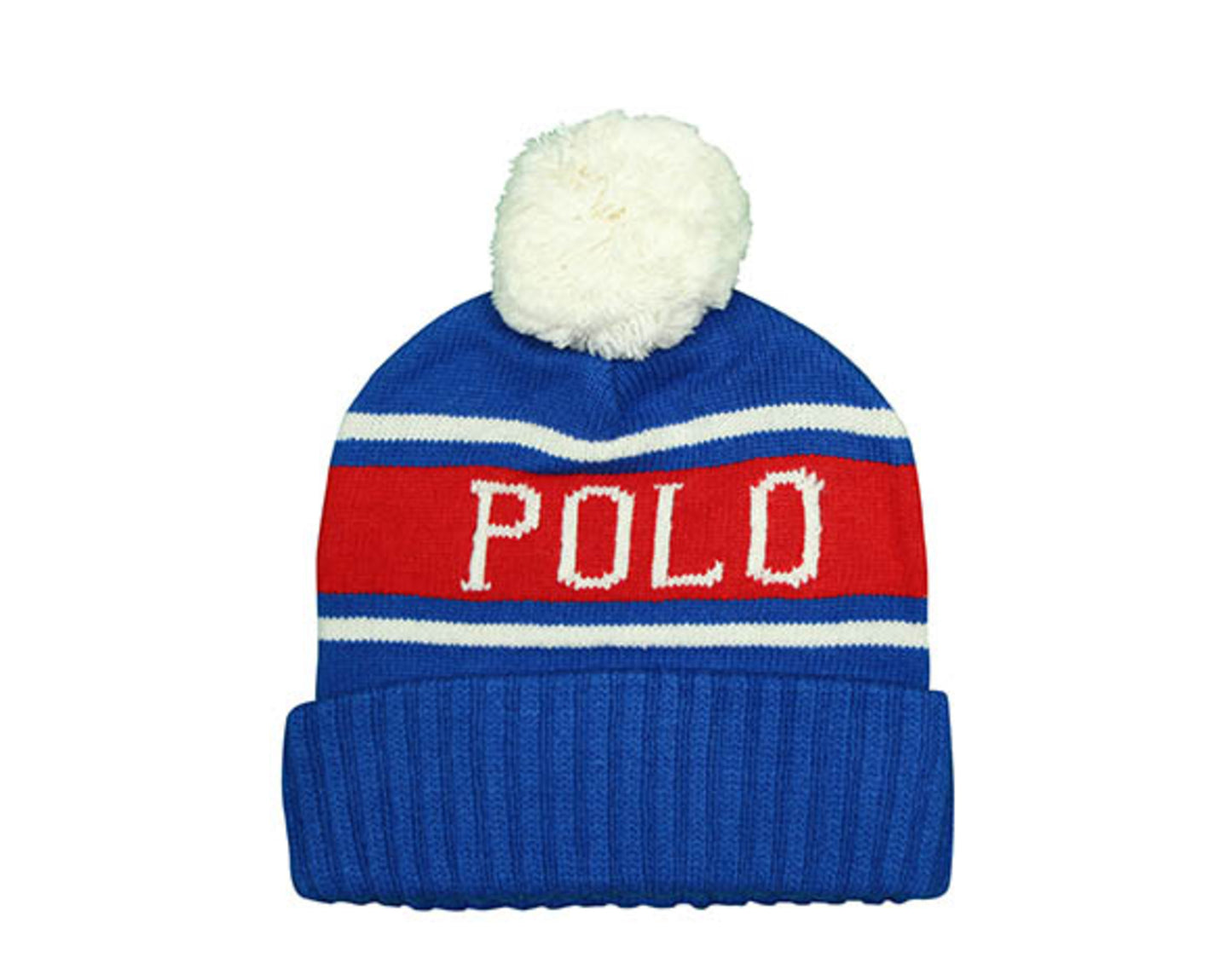 Polo Ralph Lauren Colorblocked USA Pom-Pom Knit Hat