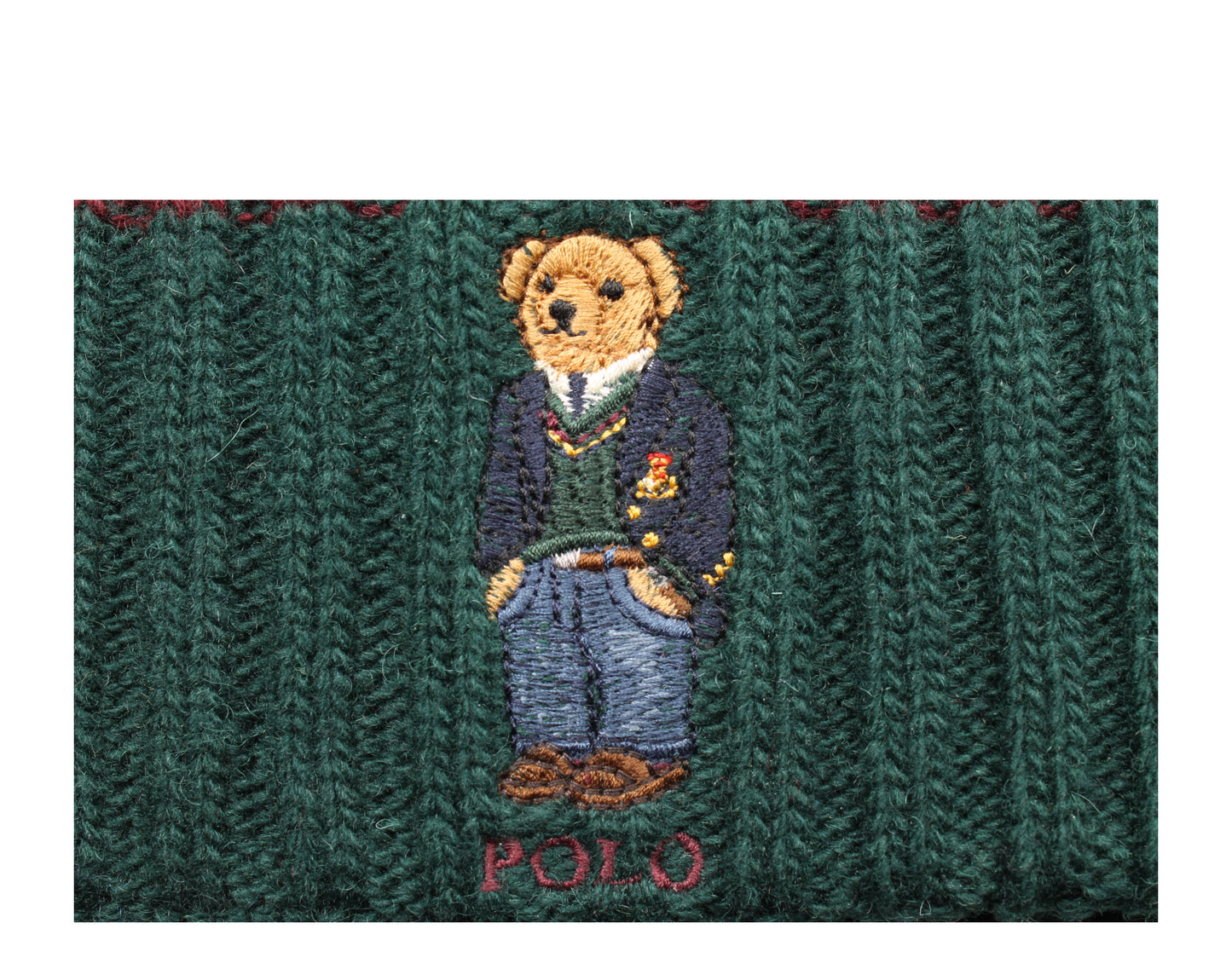 Polo Ralph Lauren St. Andrew Bear Knit Cuffed Hat