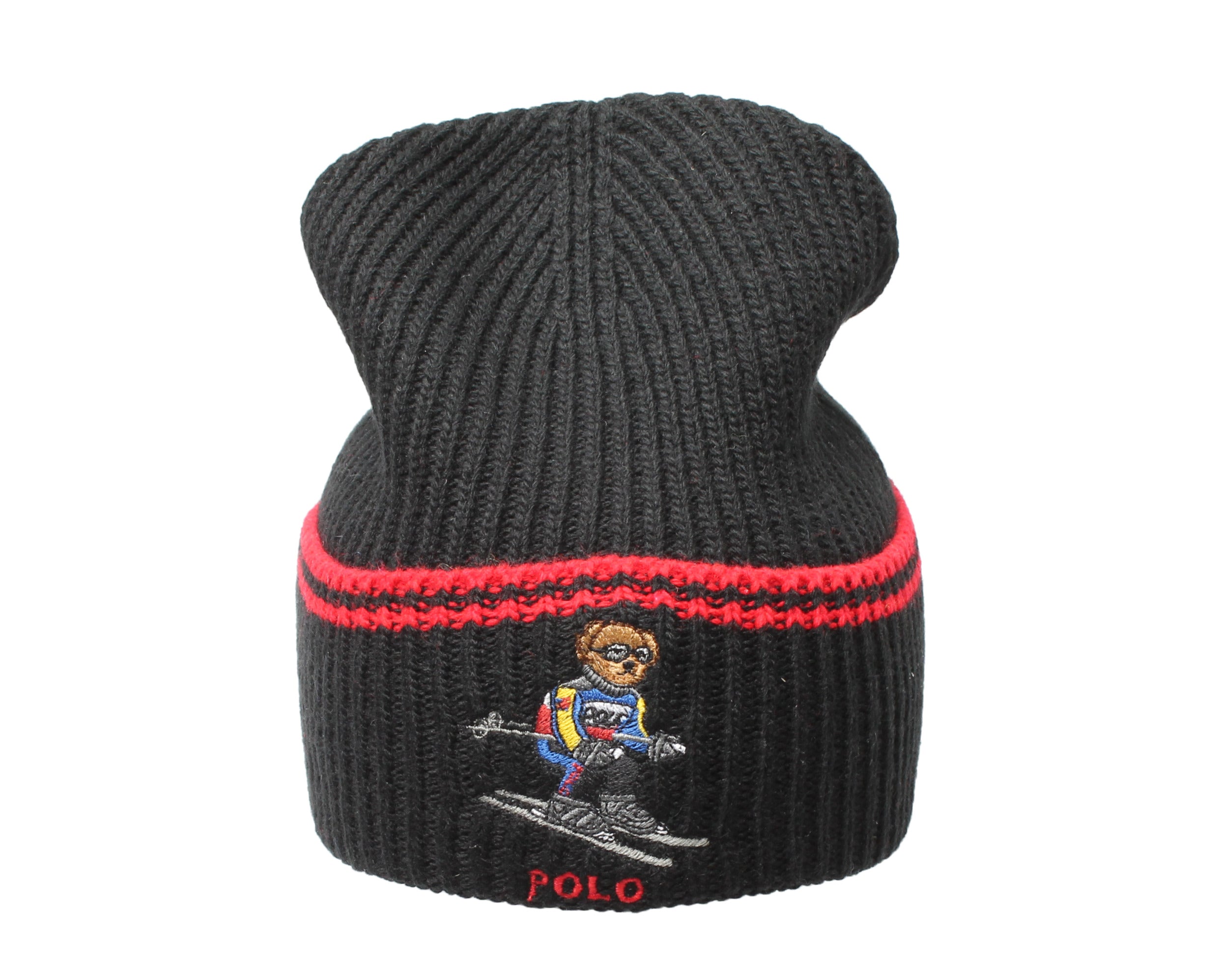 Polo Ralph Lauren Extreme Skiing Bear Cuffed Knit Hat