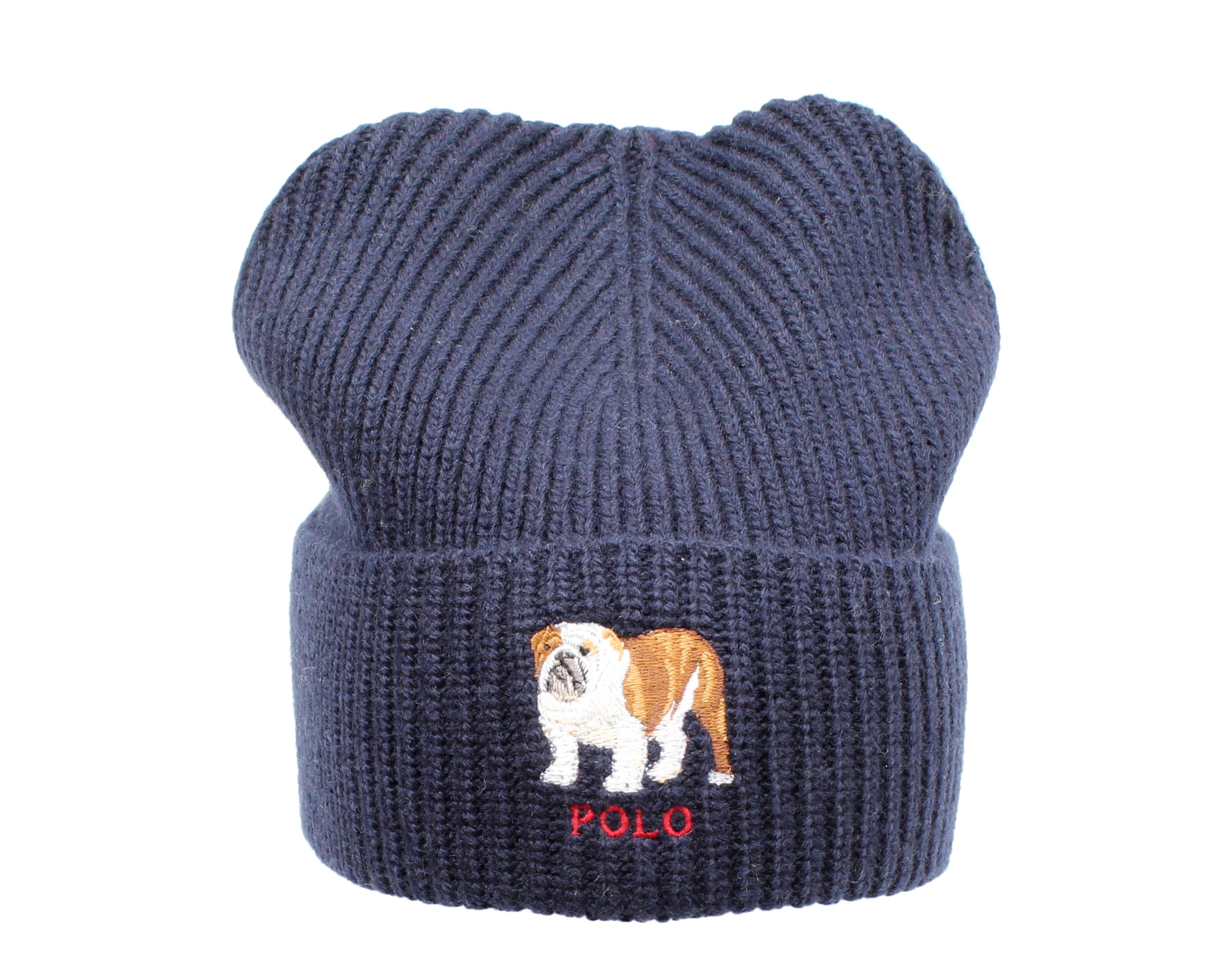 Polo Ralph Lauren English Bulldog Knit Cuffed Hat NYCMode
