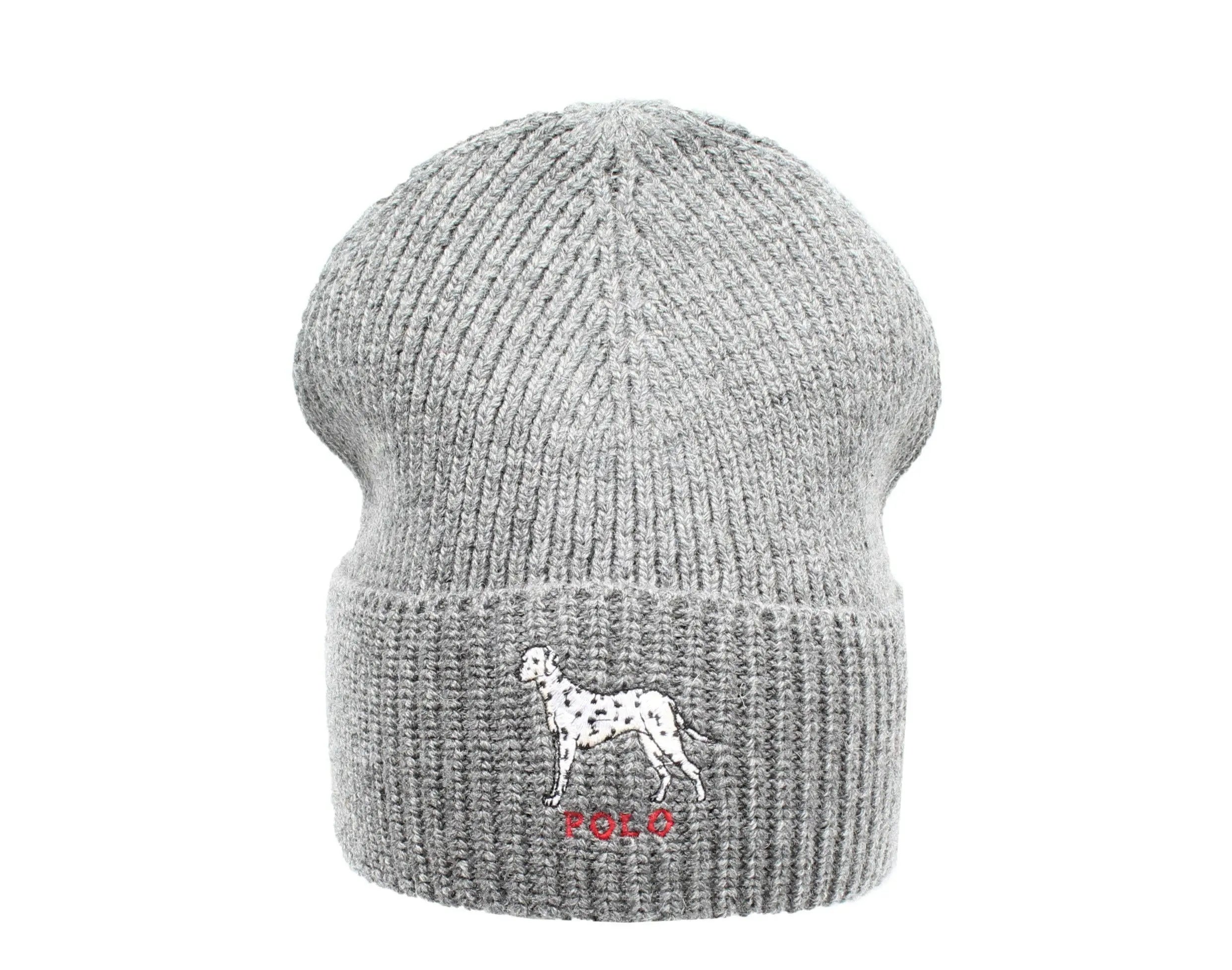 Polo Ralph Lauren Dalmatian Dog Knit Cuffed Hat.