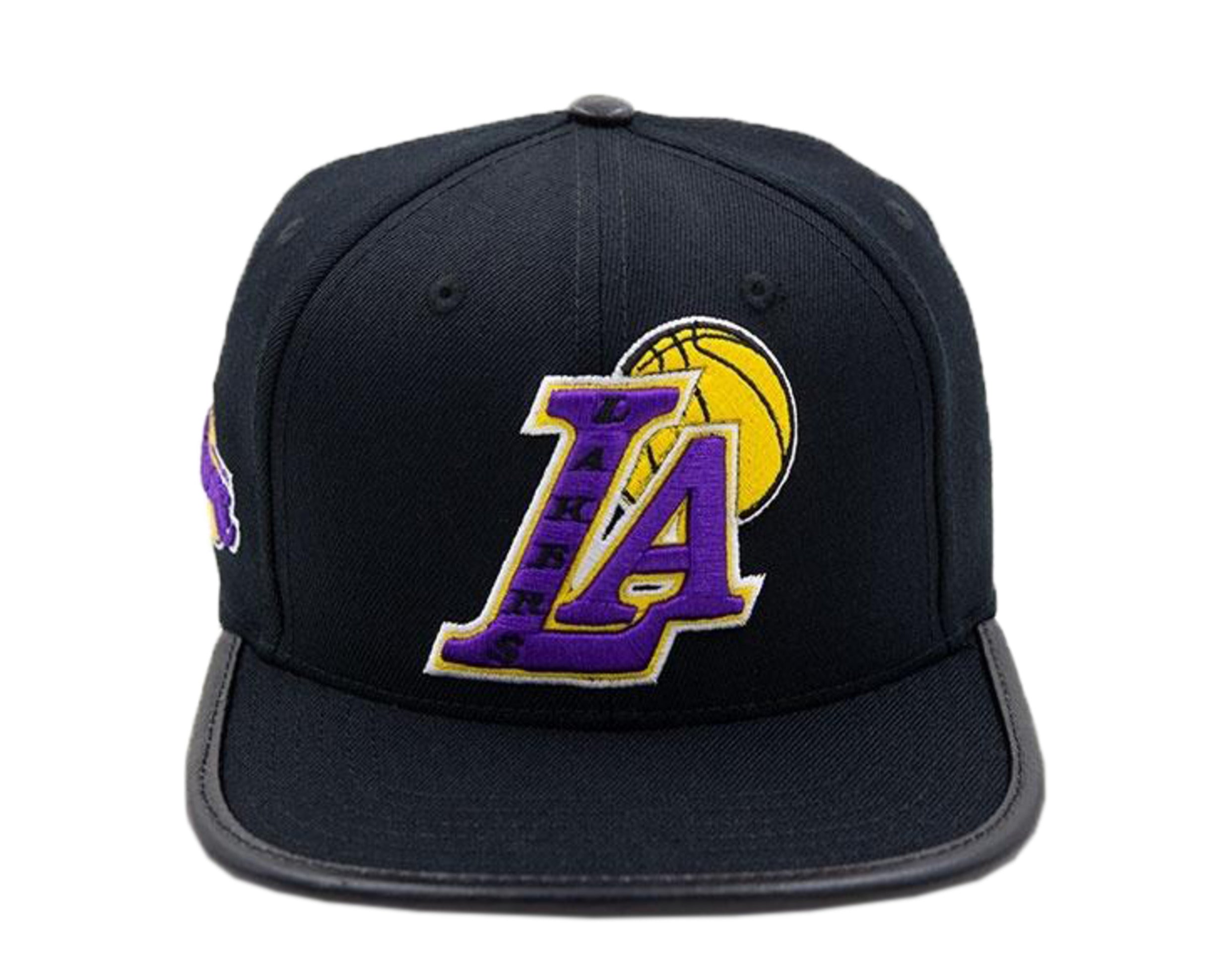 Pro Standard Blended Letter Logo Los Angeles Lakers Strapback Hat