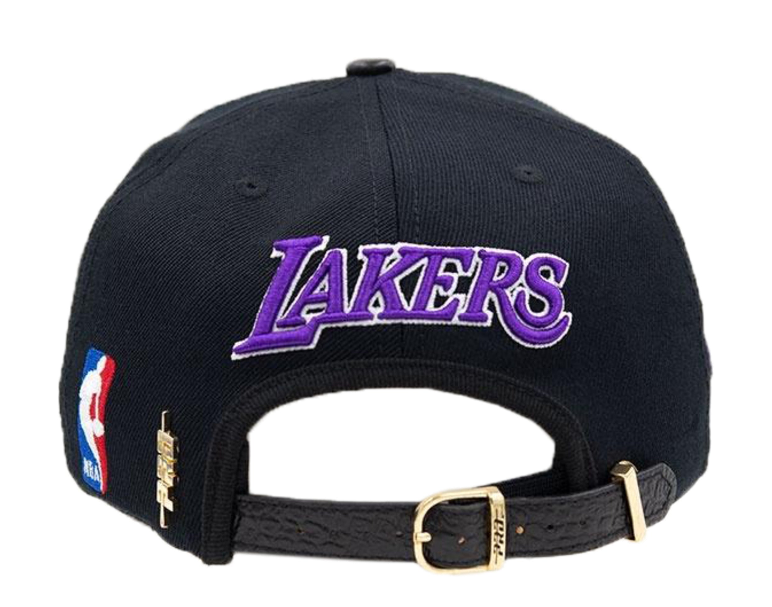 Pro Standard Blended Letter Logo Los Angeles Lakers Strapback Hat