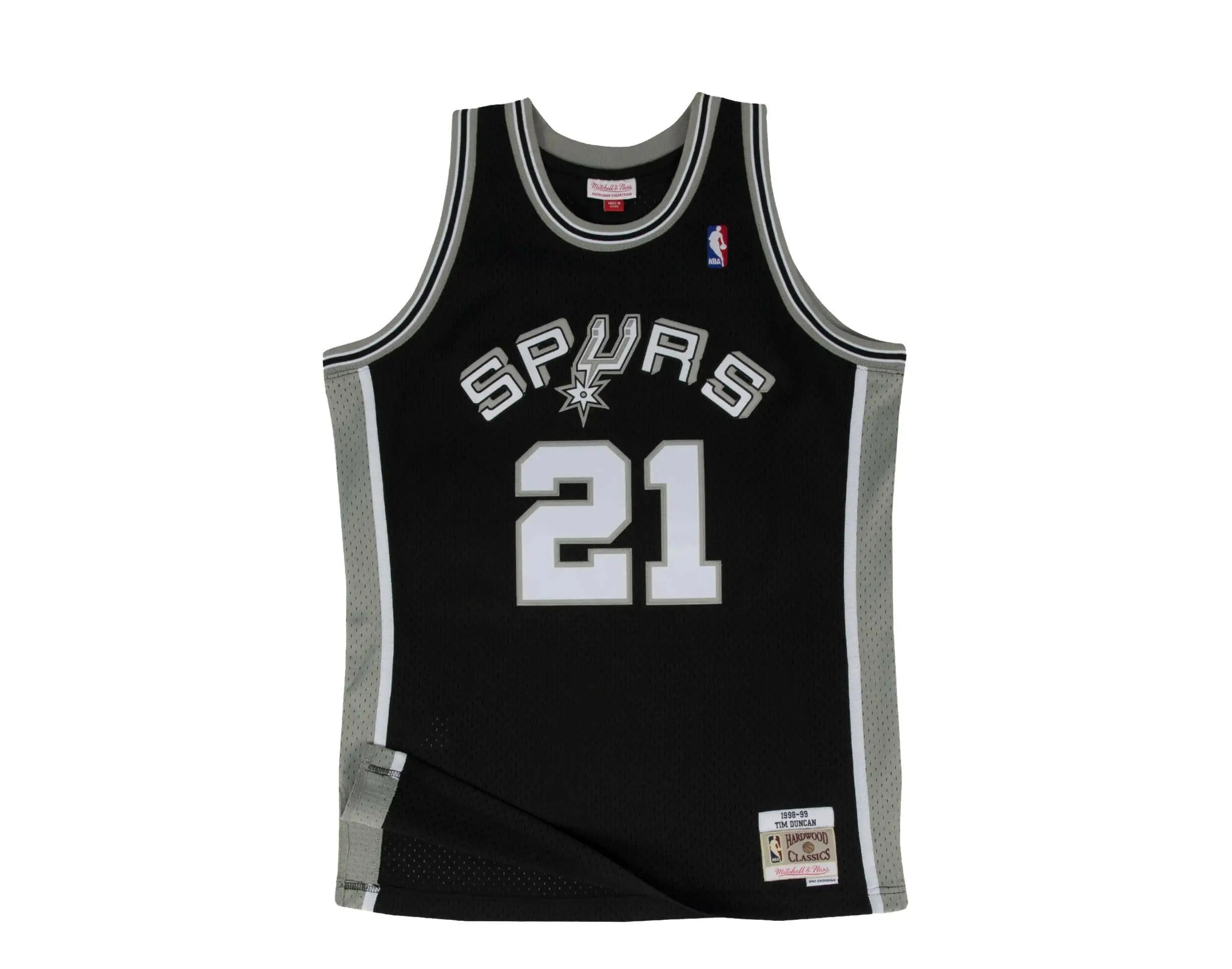 Mitchell & Ness Swingman San Antonio Spurs Road 1998-99 Tim Duncan Jersey.