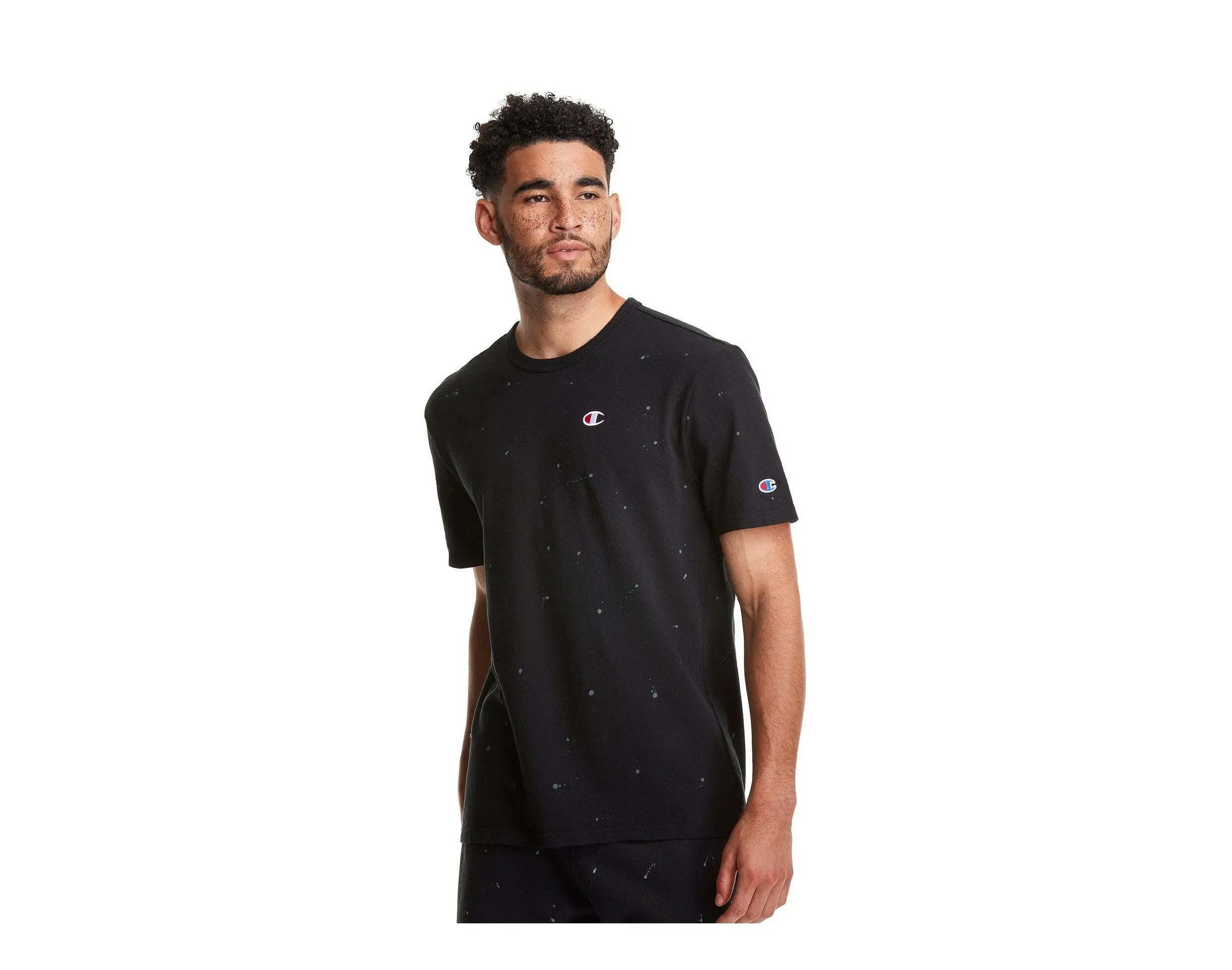 Champion C-Life Heritage Paint Splatter Short Sleeve Men's Tee Shirt.