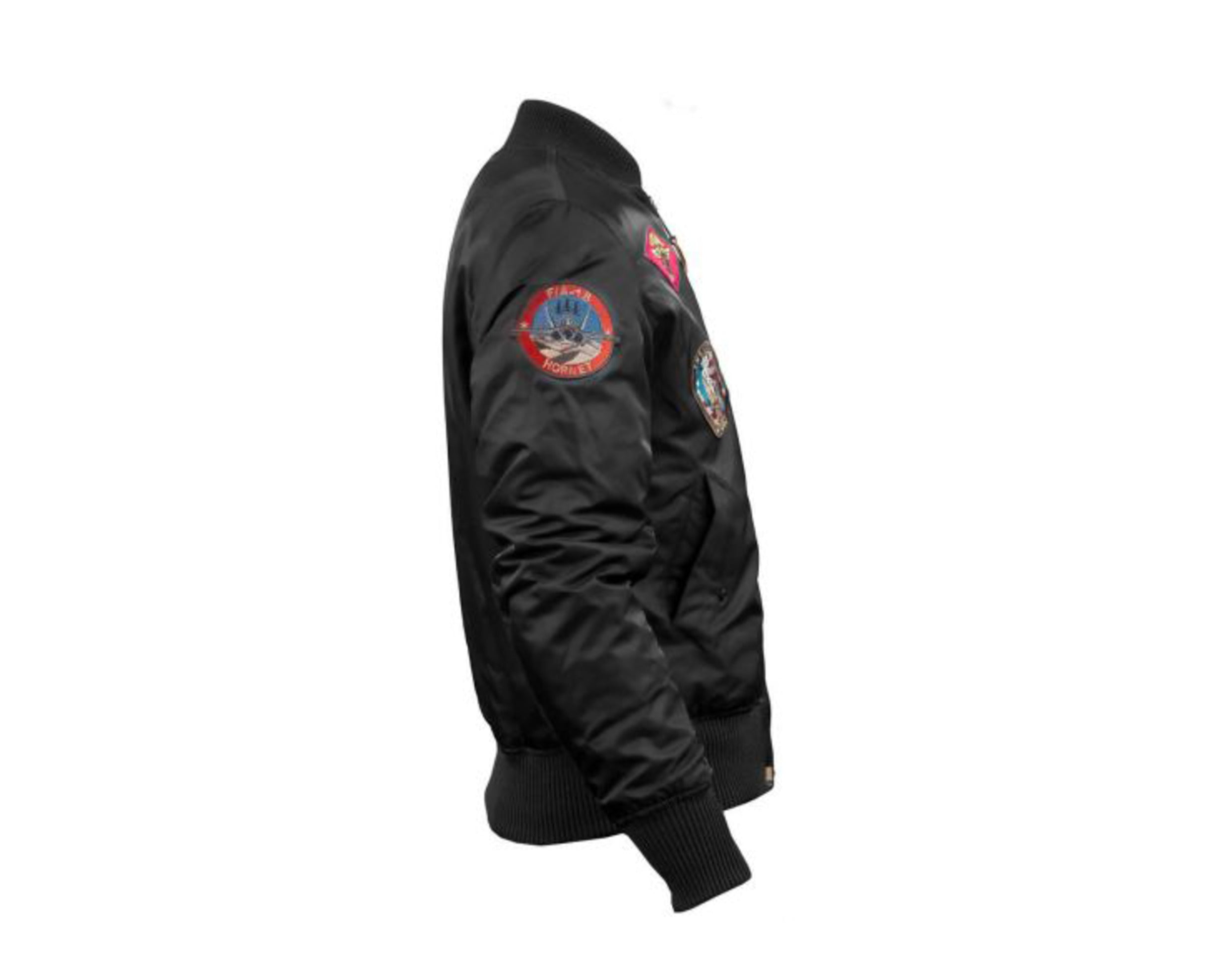 Top Gun MA-1 Nylon Bomber Men's Jacket With Patches