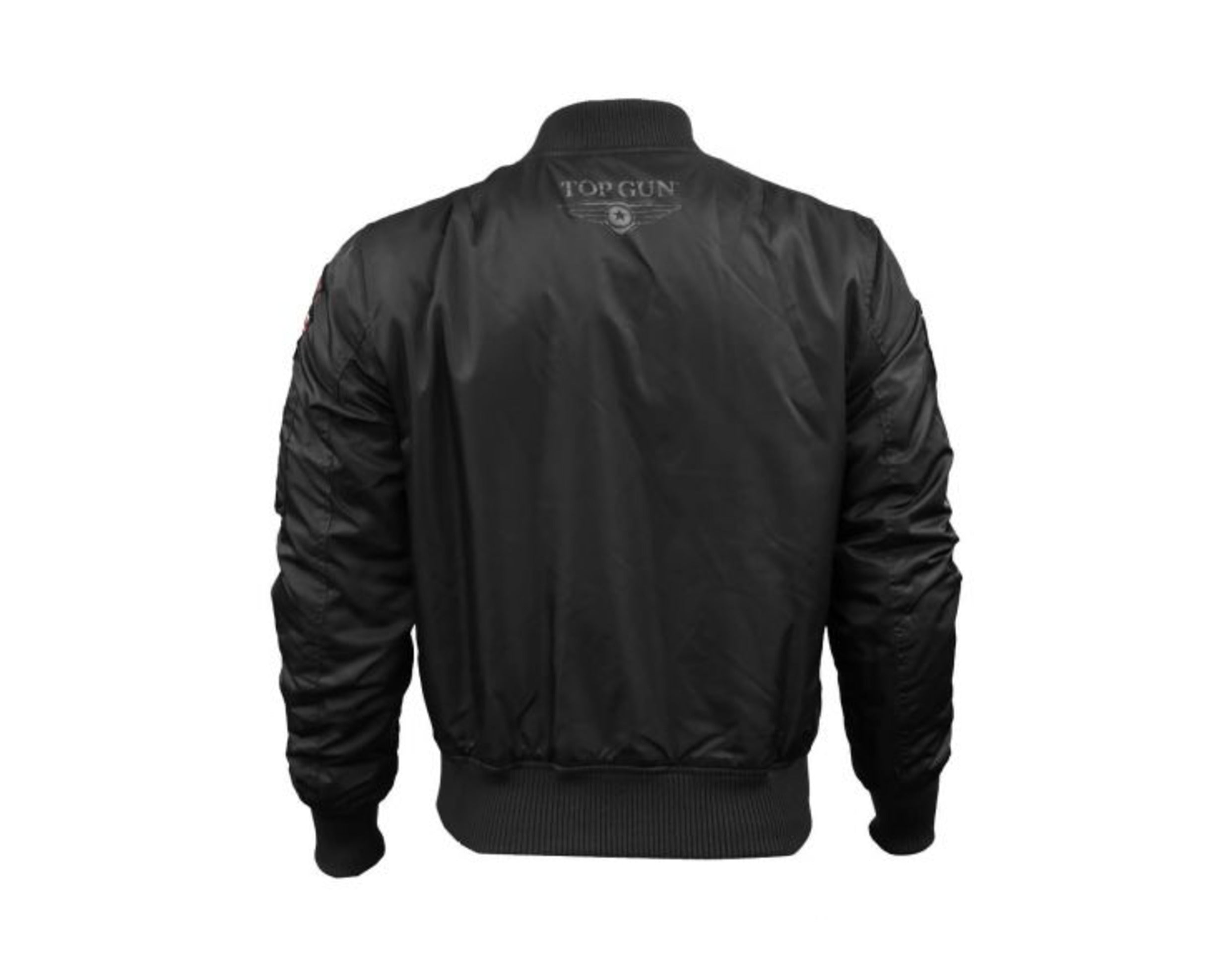 Top Gun MA-1 Nylon Bomber Men's Jacket With Patches