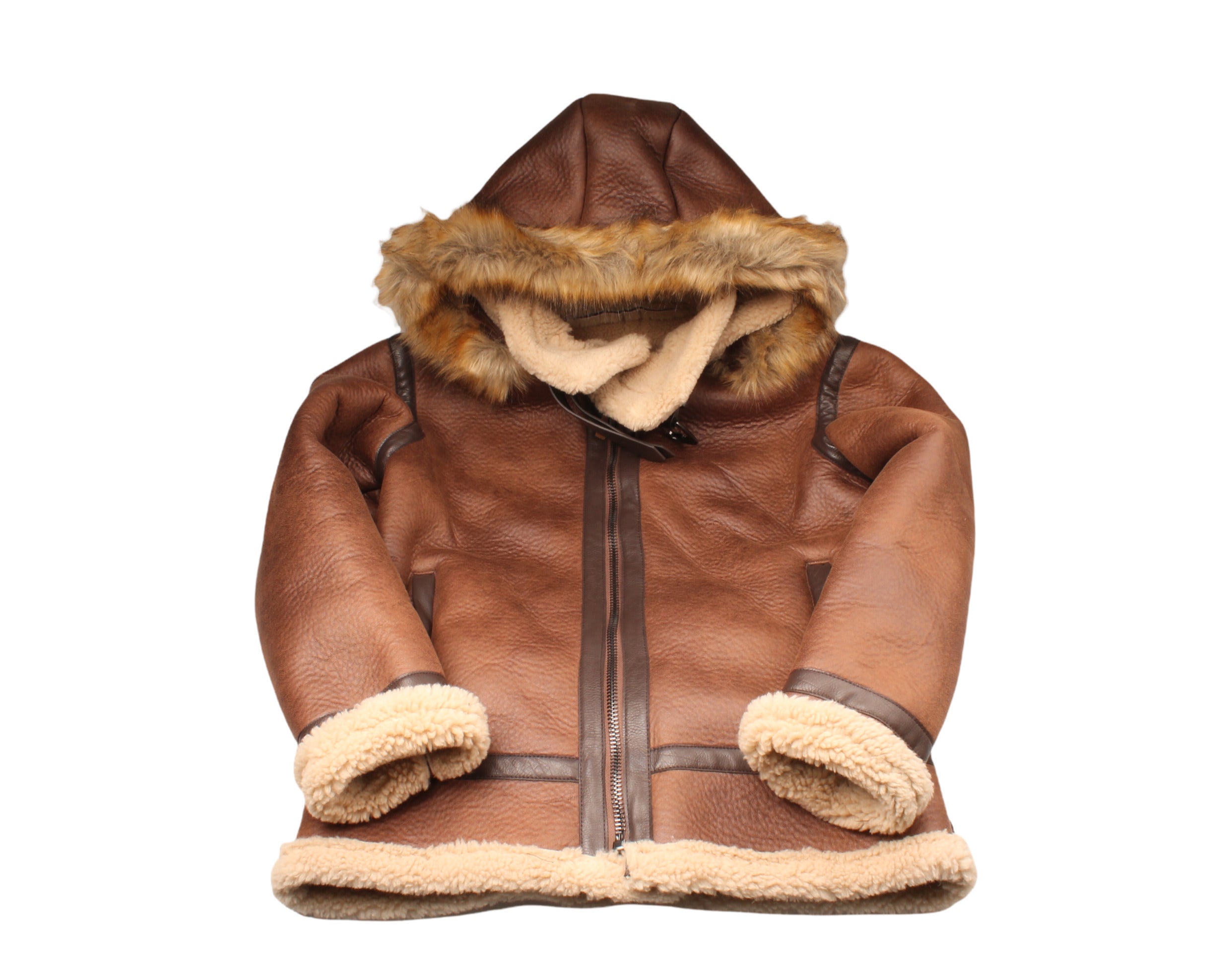 Top Gun Premium Wool Vegan Shearling Men s Jacket