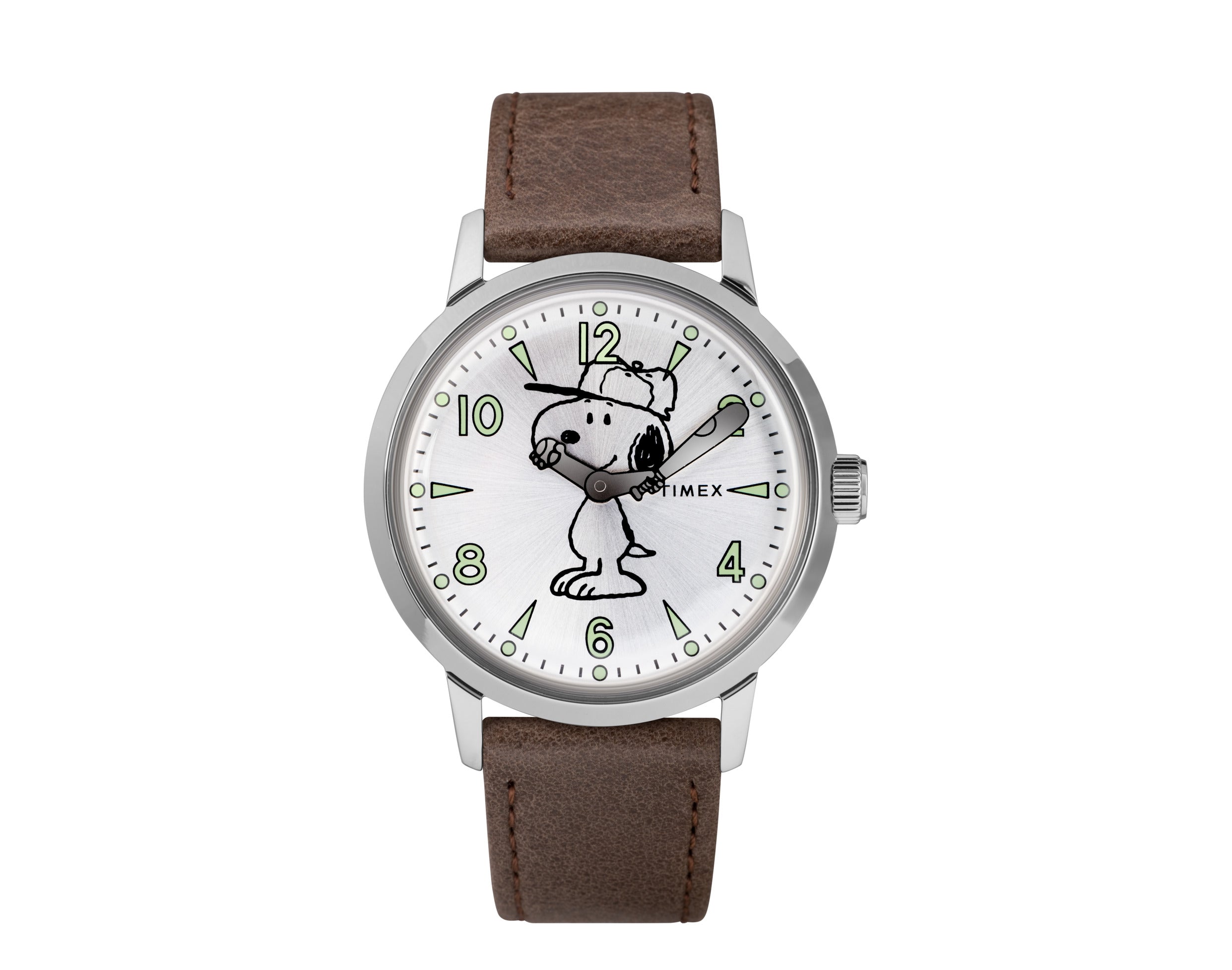 Timex Welton X Peanuts Featuring Snoopy 40mm Leather Strap Watch
