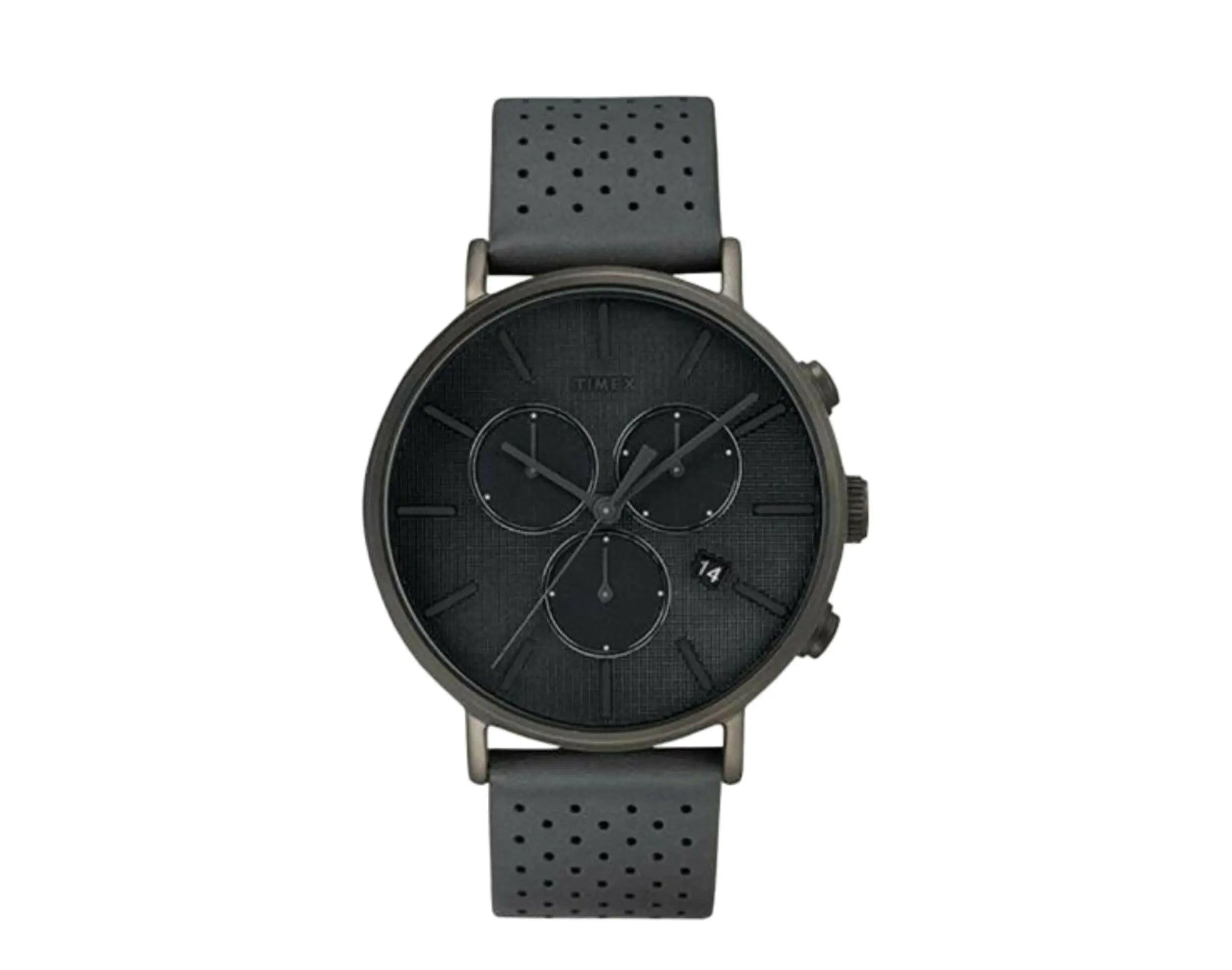 Timex Fairfield Supernova Chronograph 41mm Leather Strap Watch.