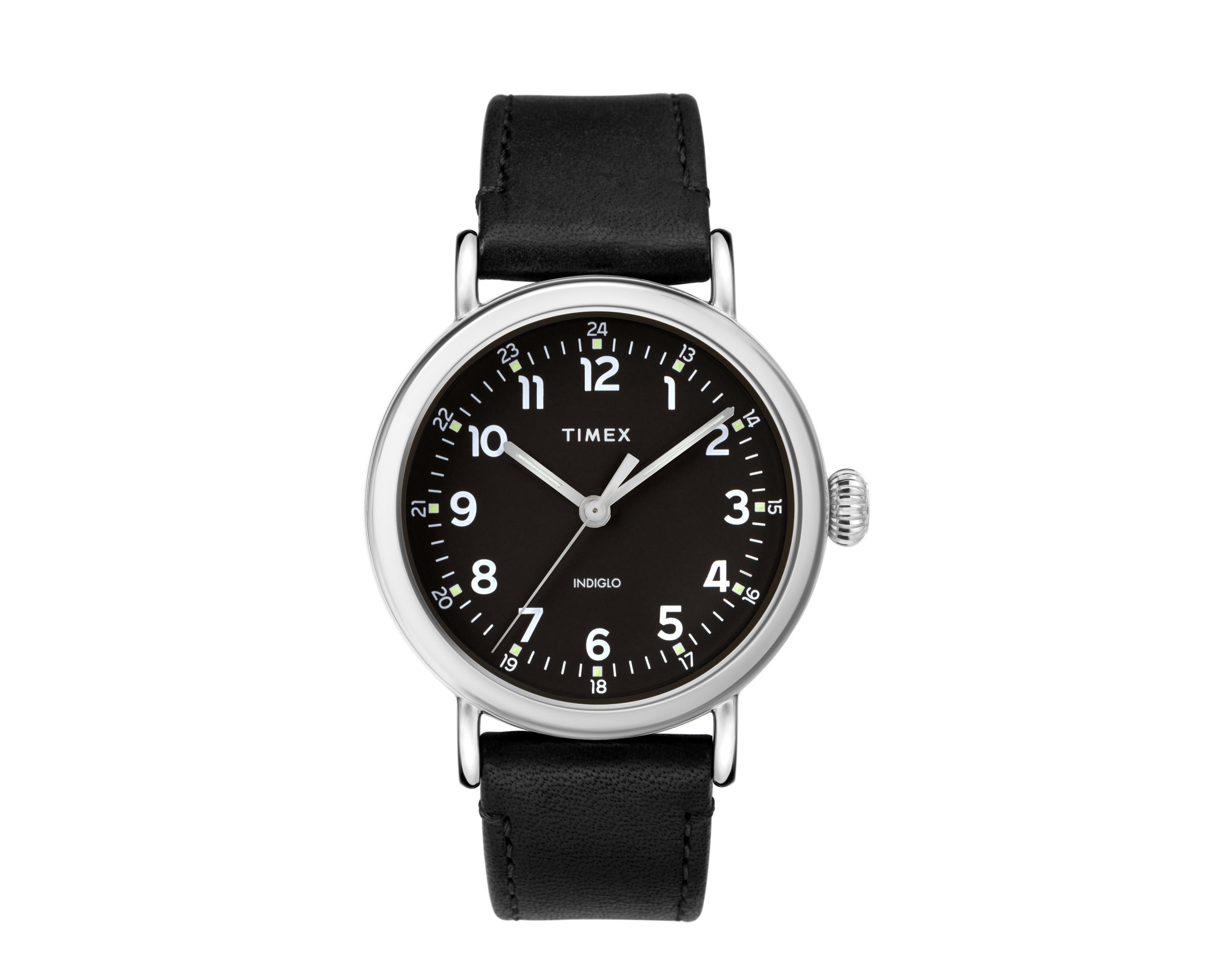 Timex Standard 40mm Leather Strap Watch