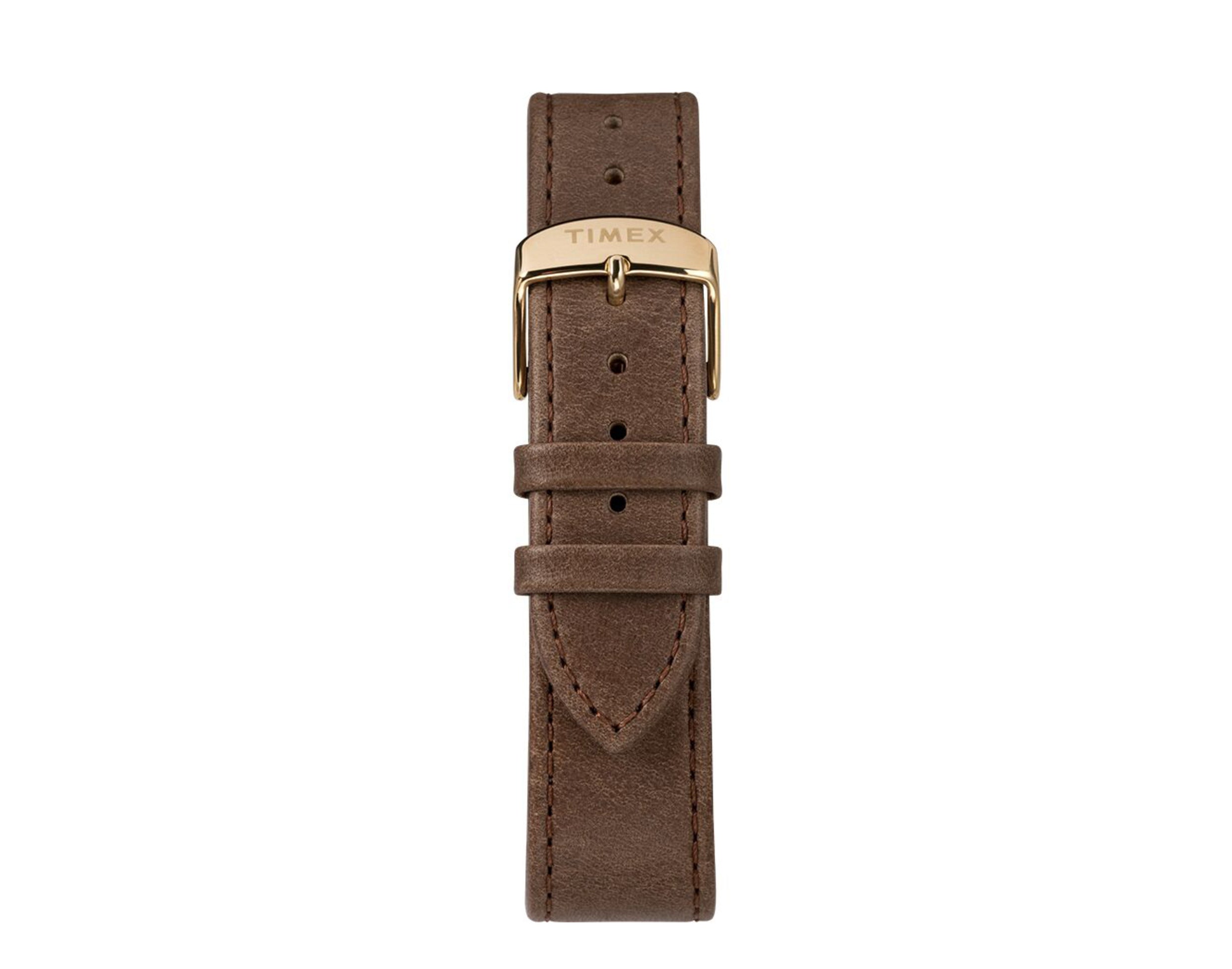 Timex Standard Chronograph 41mm Leather Strap Watch