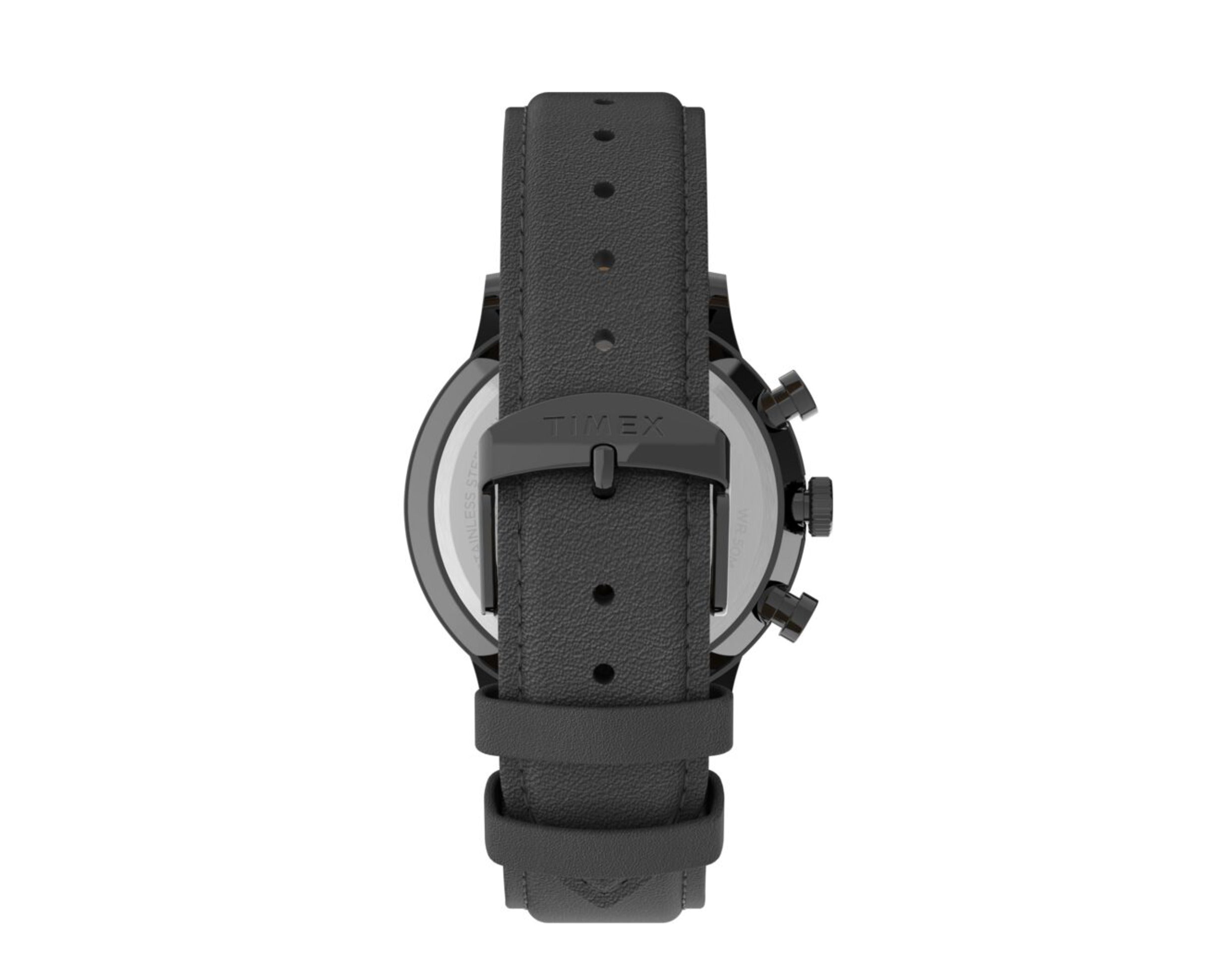 Timex Waterbury Classic Chronograph 40mm Leather Strap Watch