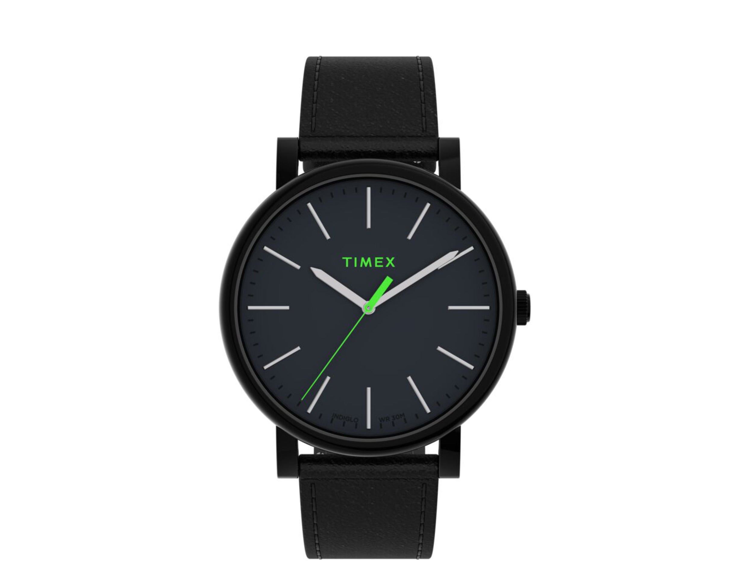 Timex Originals 42mm Leather Strap Watch