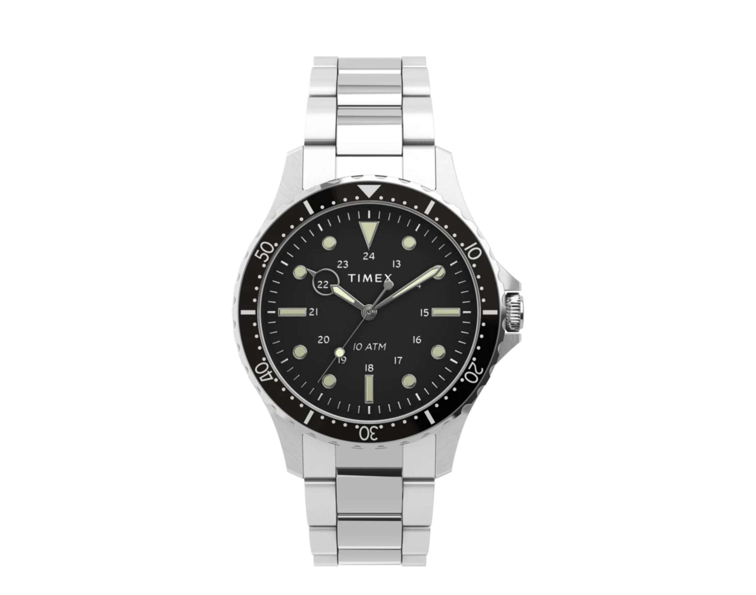 Timex Navi XL 41mm Stainless Steel Bracelet Watch