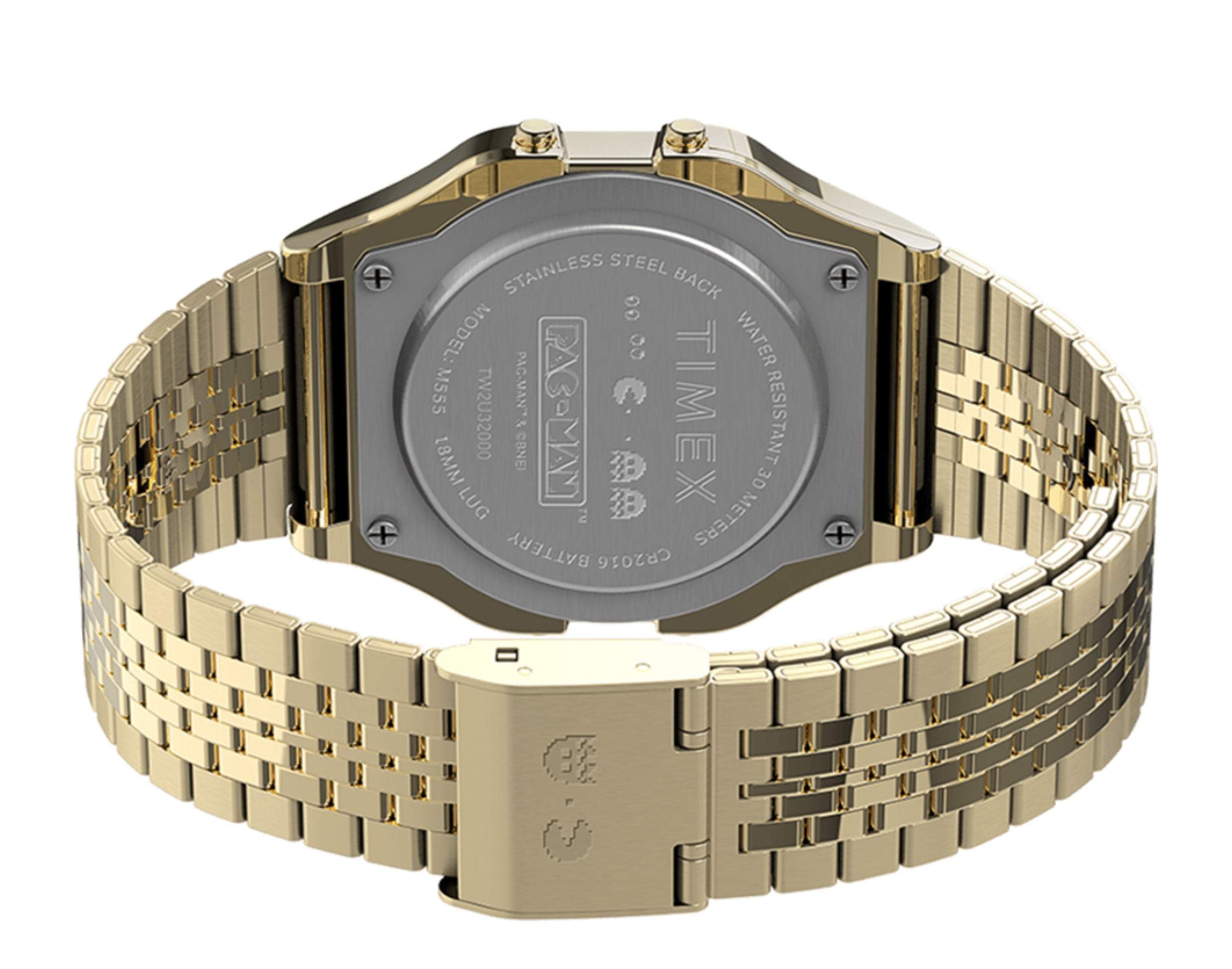 Timex T80 x PAC-MAN 34mm Stainless Steel Bracelet Watch