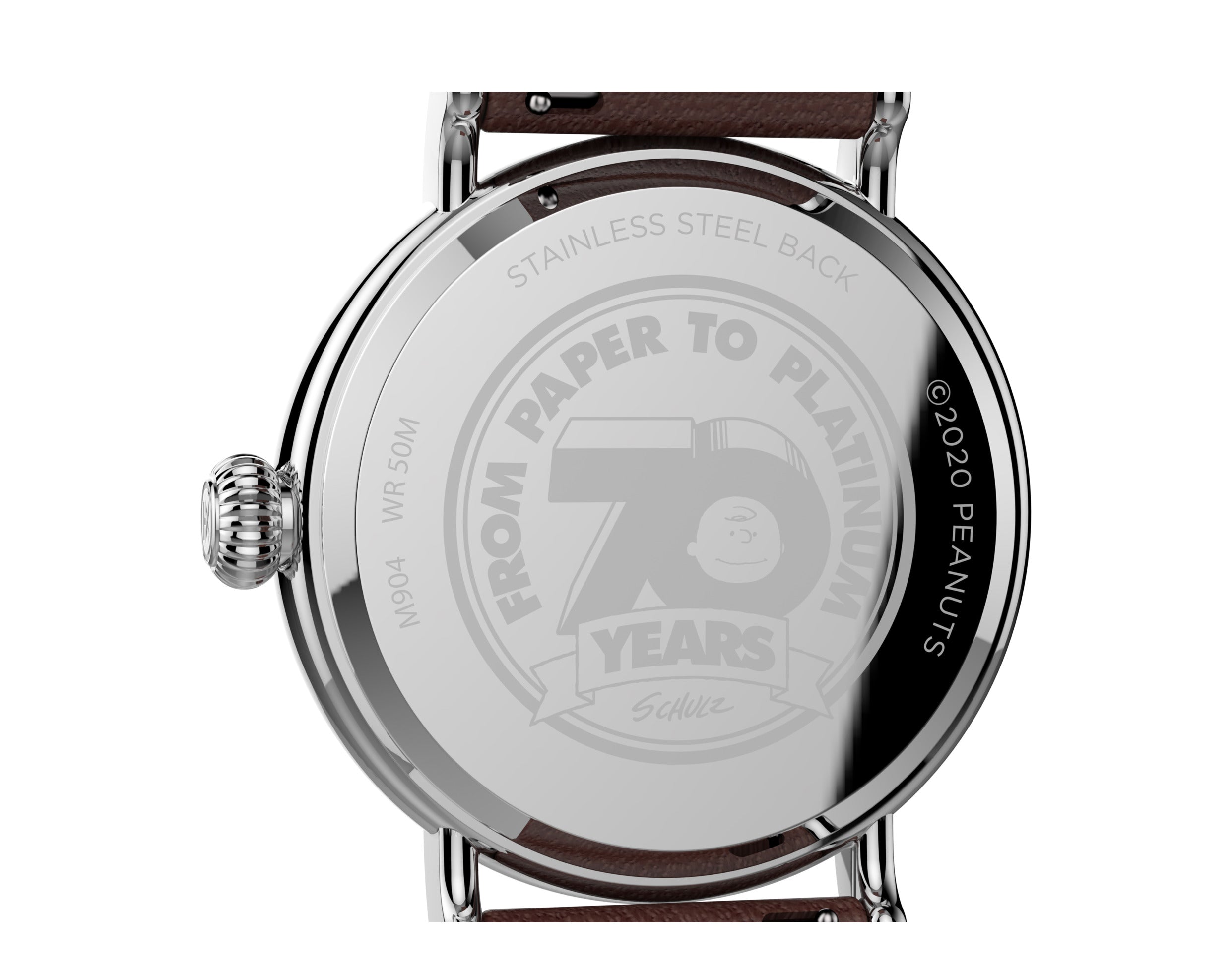 Timex Standard x Peanuts Featuring Snoopy And Charlie Brown Leather Strap Watch