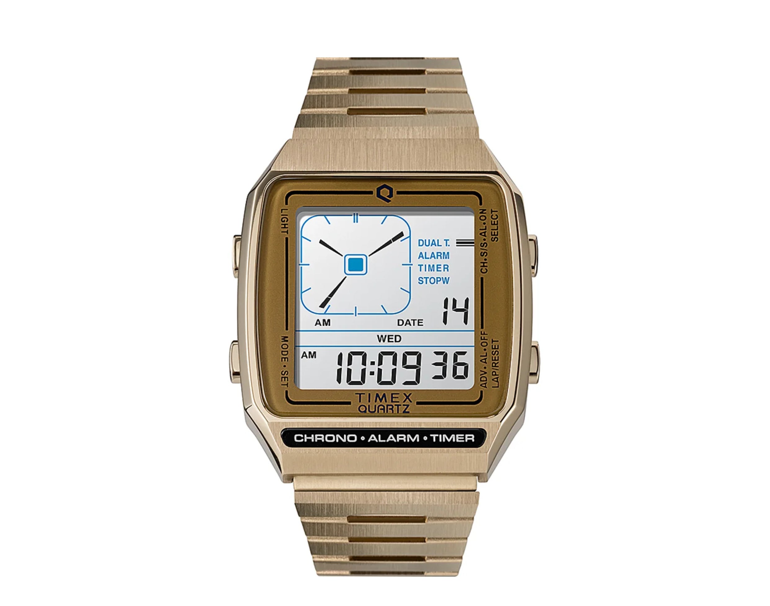 Timex Q Reissue Digital LCA 32.5mm Stainless Steel Bracelet Watch