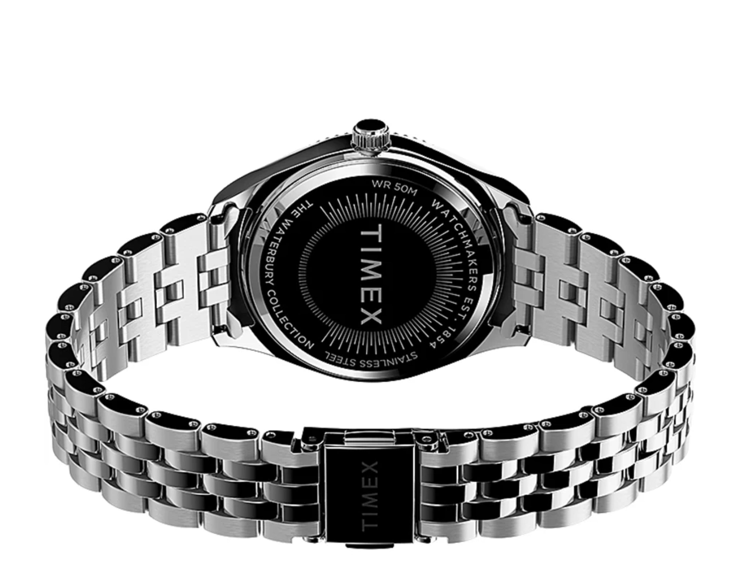 Timex Waterbury Legacy Boyfriend 36mm Stainless Steel Bracelet Watch