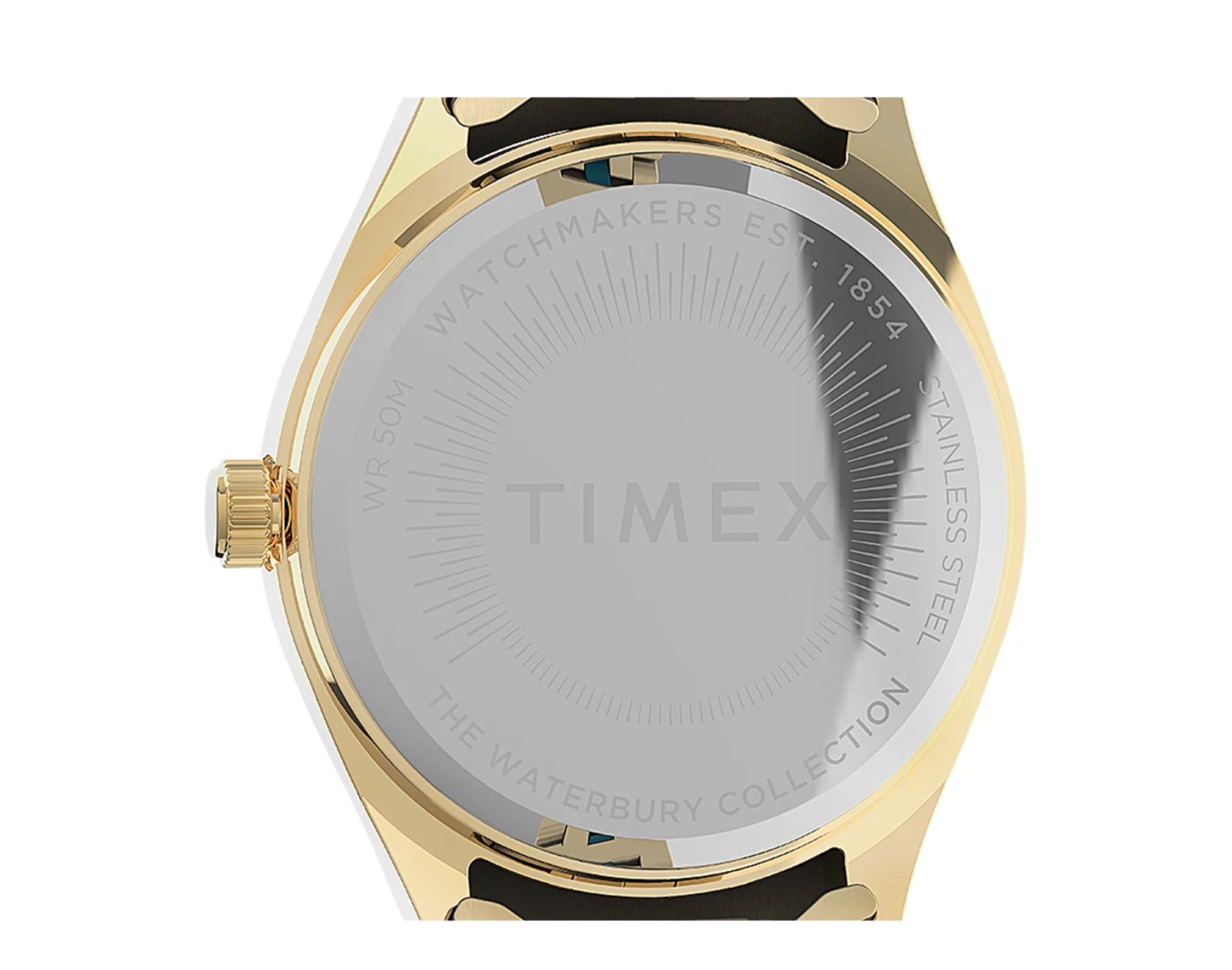 Timex Waterbury Legacy Boyfriend Malibu 36mm Stainless Steel Bracelet Watch