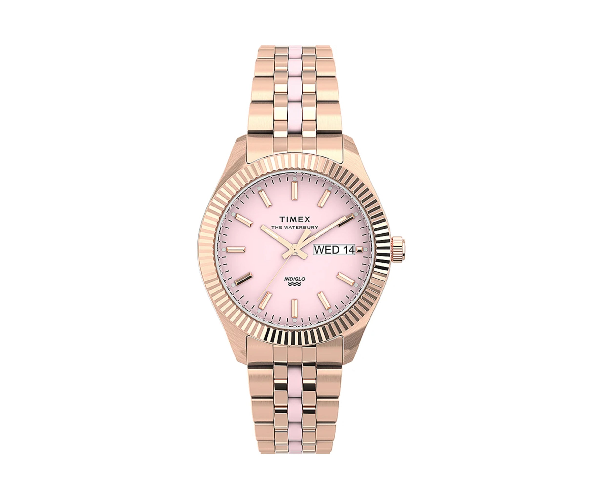 Timex Waterbury Legacy Boyfriend 36mm Stainless Steel Bracelet Watch