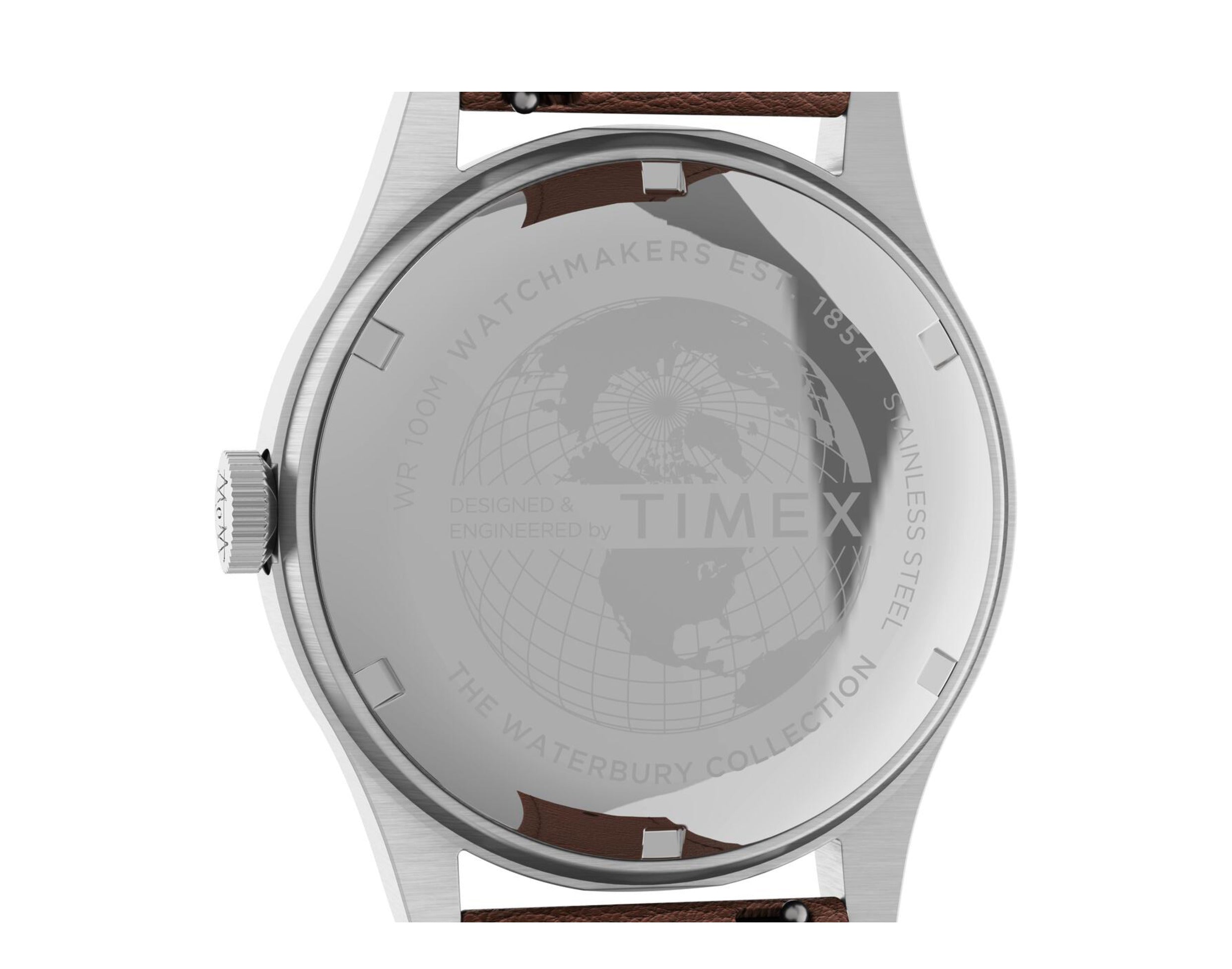 Timex Waterbury Traditional 39mm New Case Design Leather Strap Watch