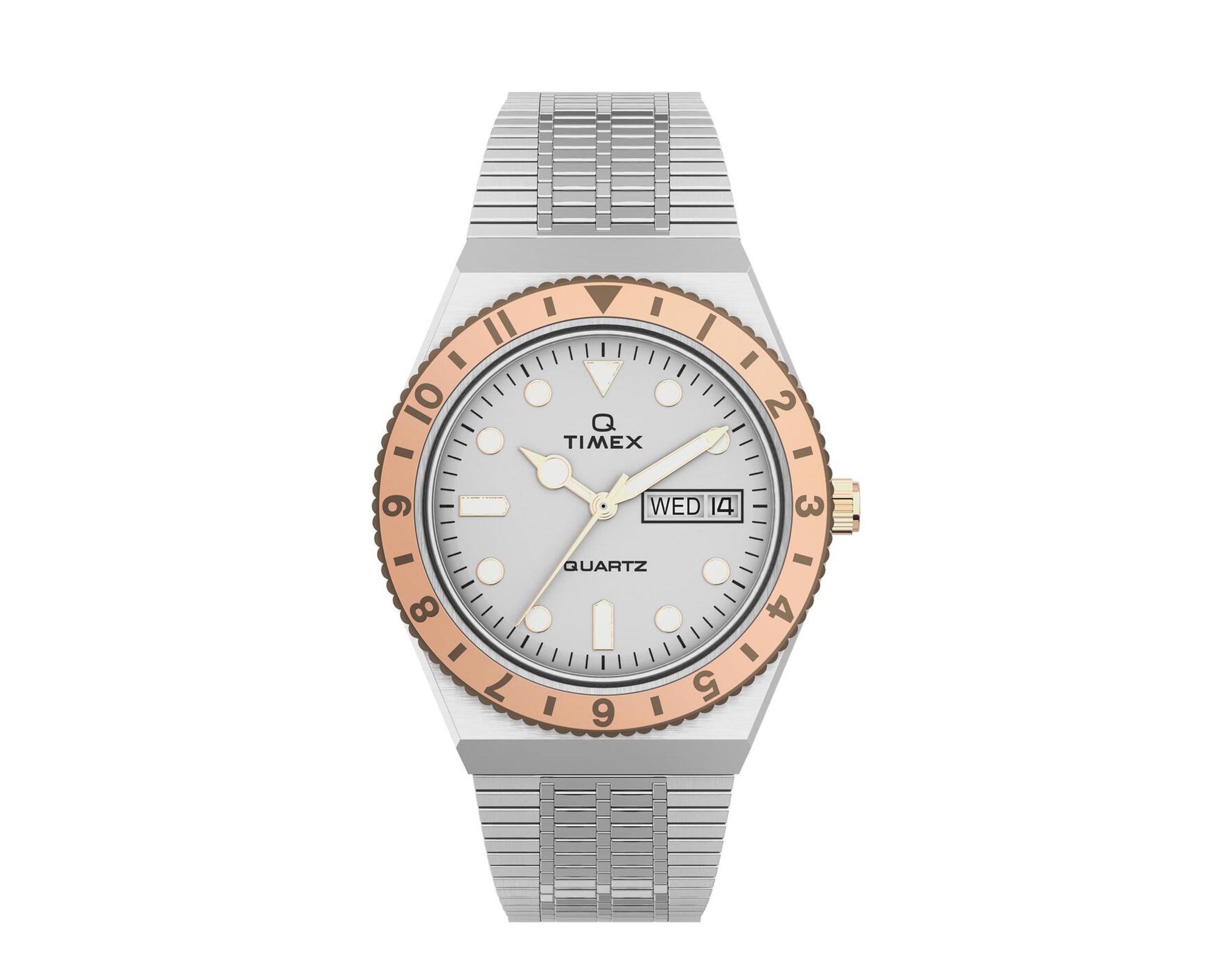 Timex Q 36mm Stainless Steel Bracelet Women's Watch