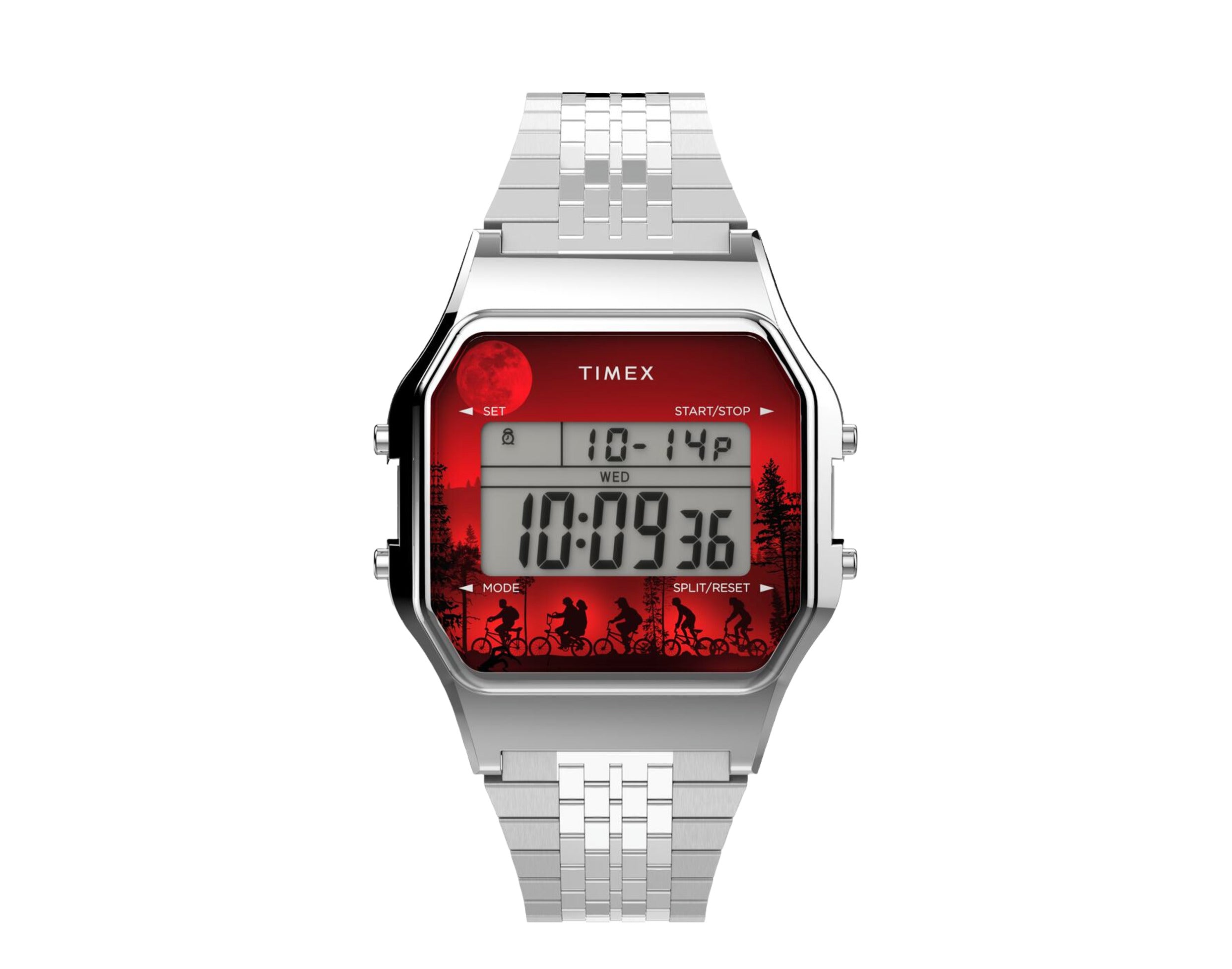 Timex T80 x Stranger Things 34mm Stainless Steel Bracelet Watch
