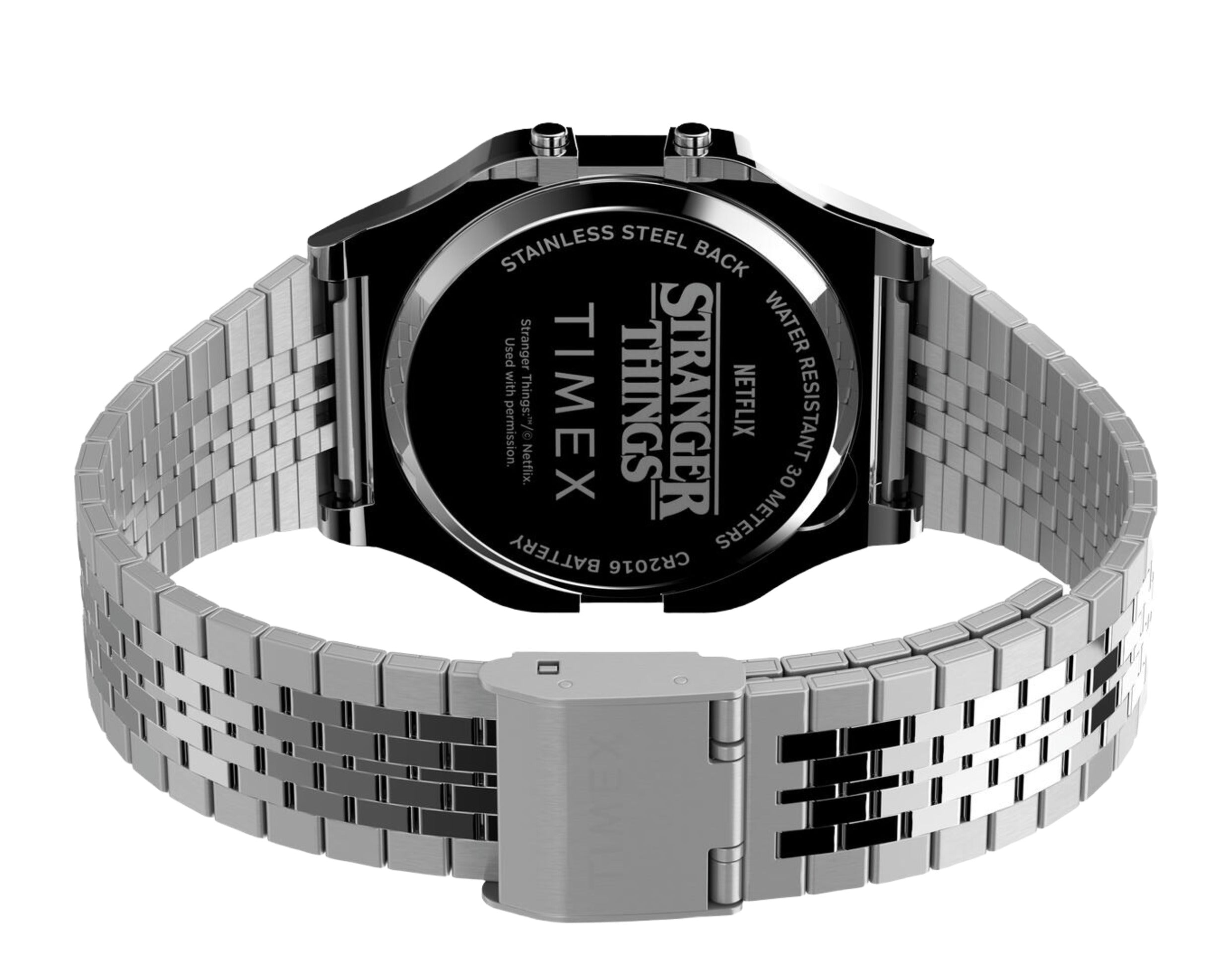 Timex T80 x Stranger Things 34mm Stainless Steel Bracelet Watch
