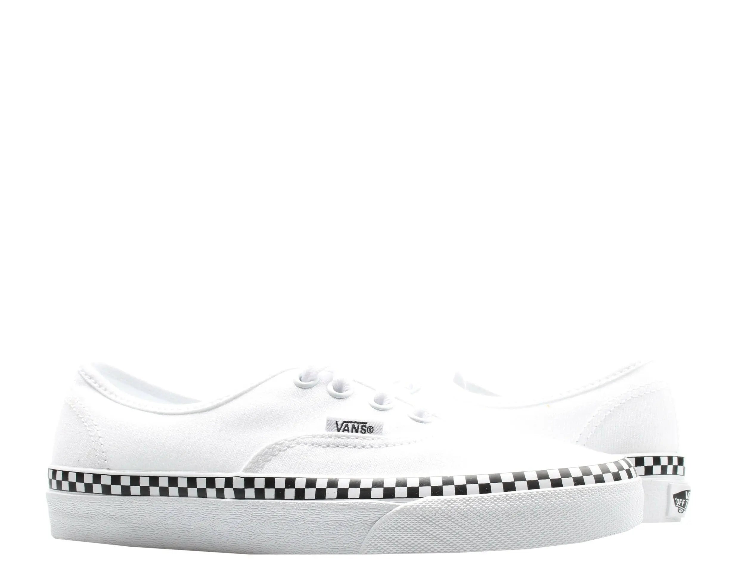Vans Authentic Check Foxing Low Top Sneakers.