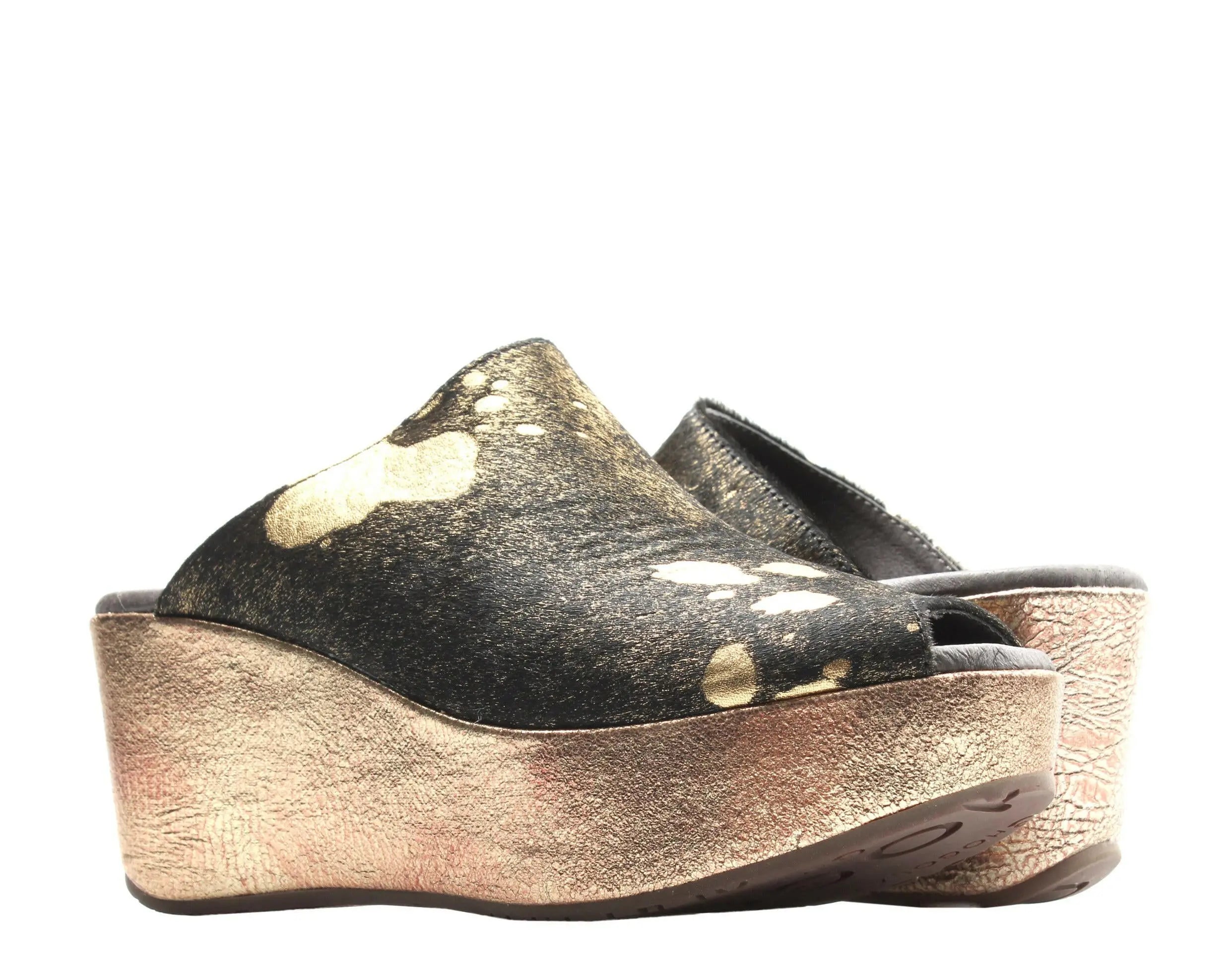 Chocolat Blu Yiona Pony Peep Toe Wedge Women's Sandal.