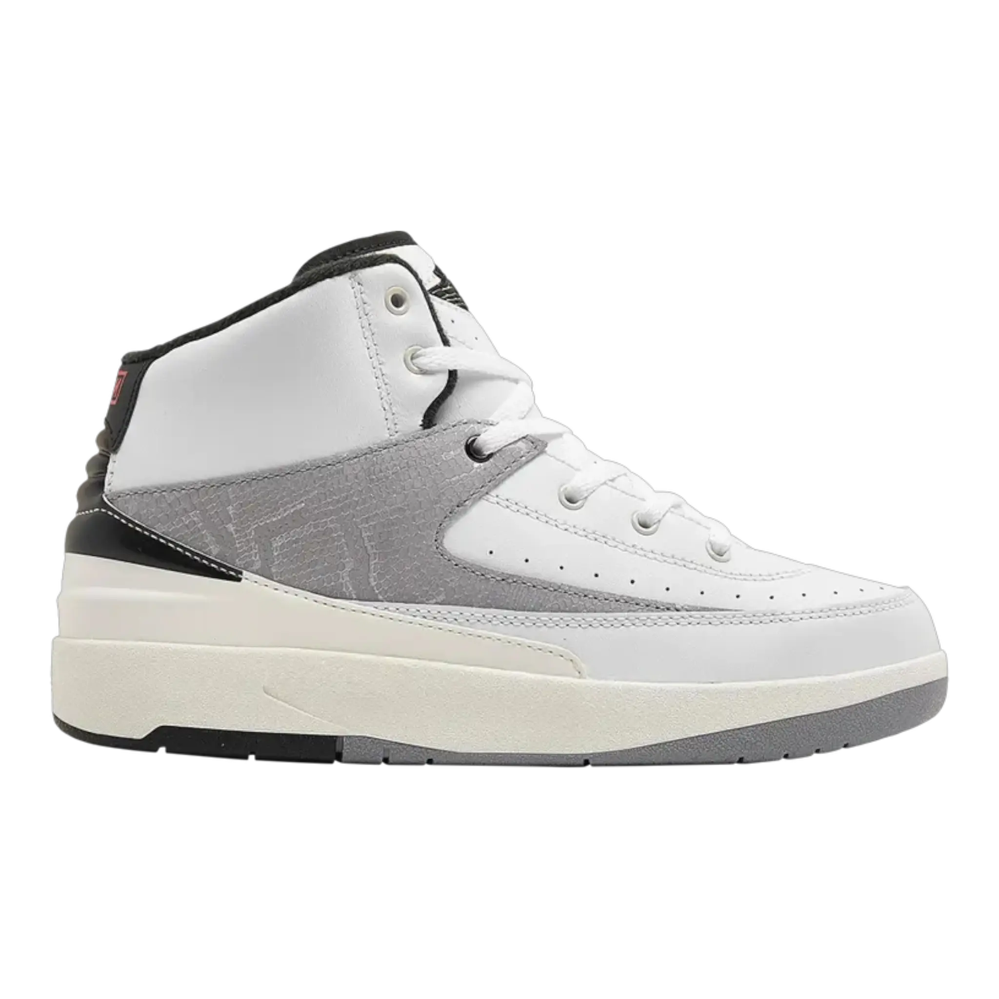Air Jordan 2 Retro Sneaker Little Kids 3 White Leather Python Print Jordan