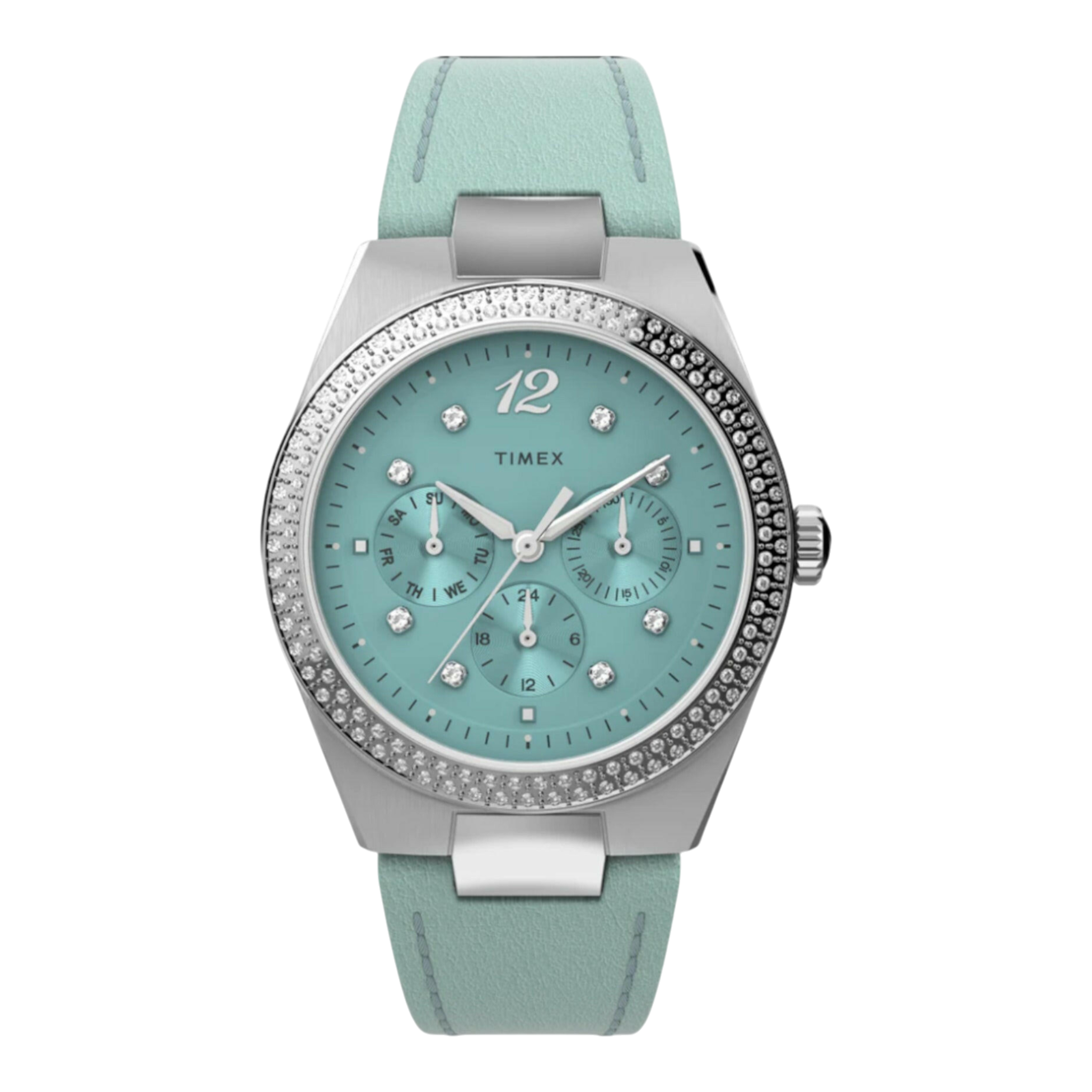 Timex Simone Multifunction 38mm Leather Strap Women's Watch Timex