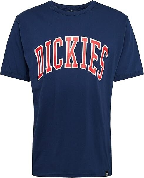 Dickies Philomont T-Shirt Men's Navy Blue Crew Neck Short Sleeve Pullover