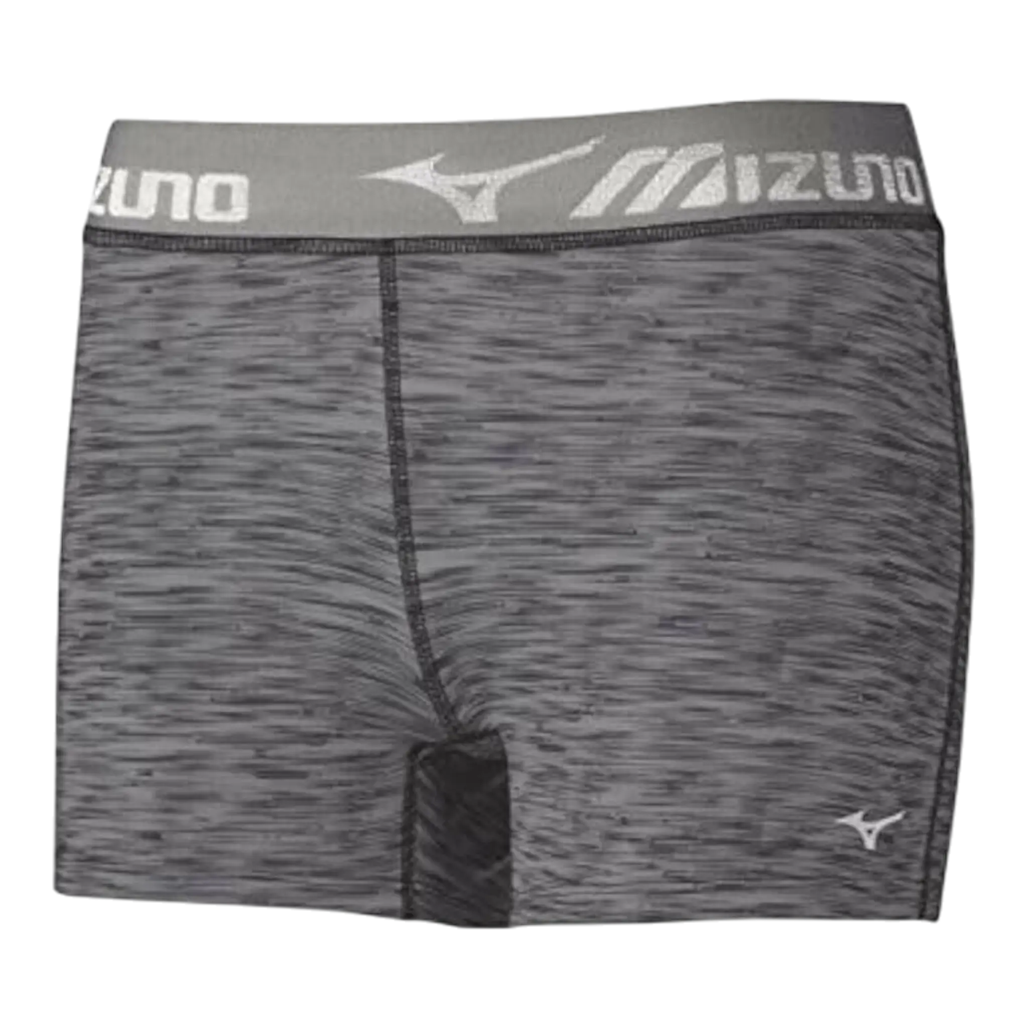 Mizuno Impulse Tennis Shorts Women's Gray Polyester Elastic Waist Mizuno