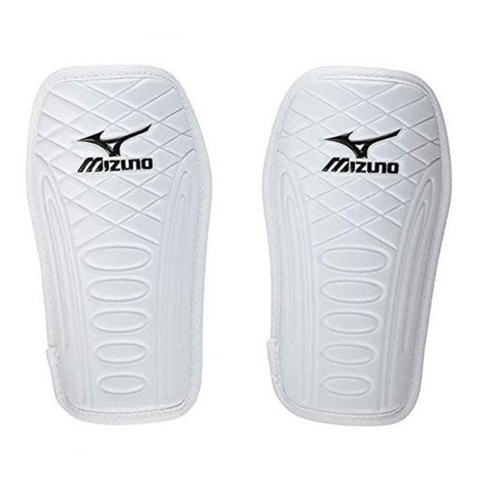 Mizuno Football Shin Guards Unisex One Size White Premium Protection.
