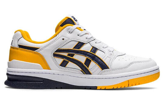 Asics EX89 Sneakers Men's White Yellow Leather Sportstyle Shoes