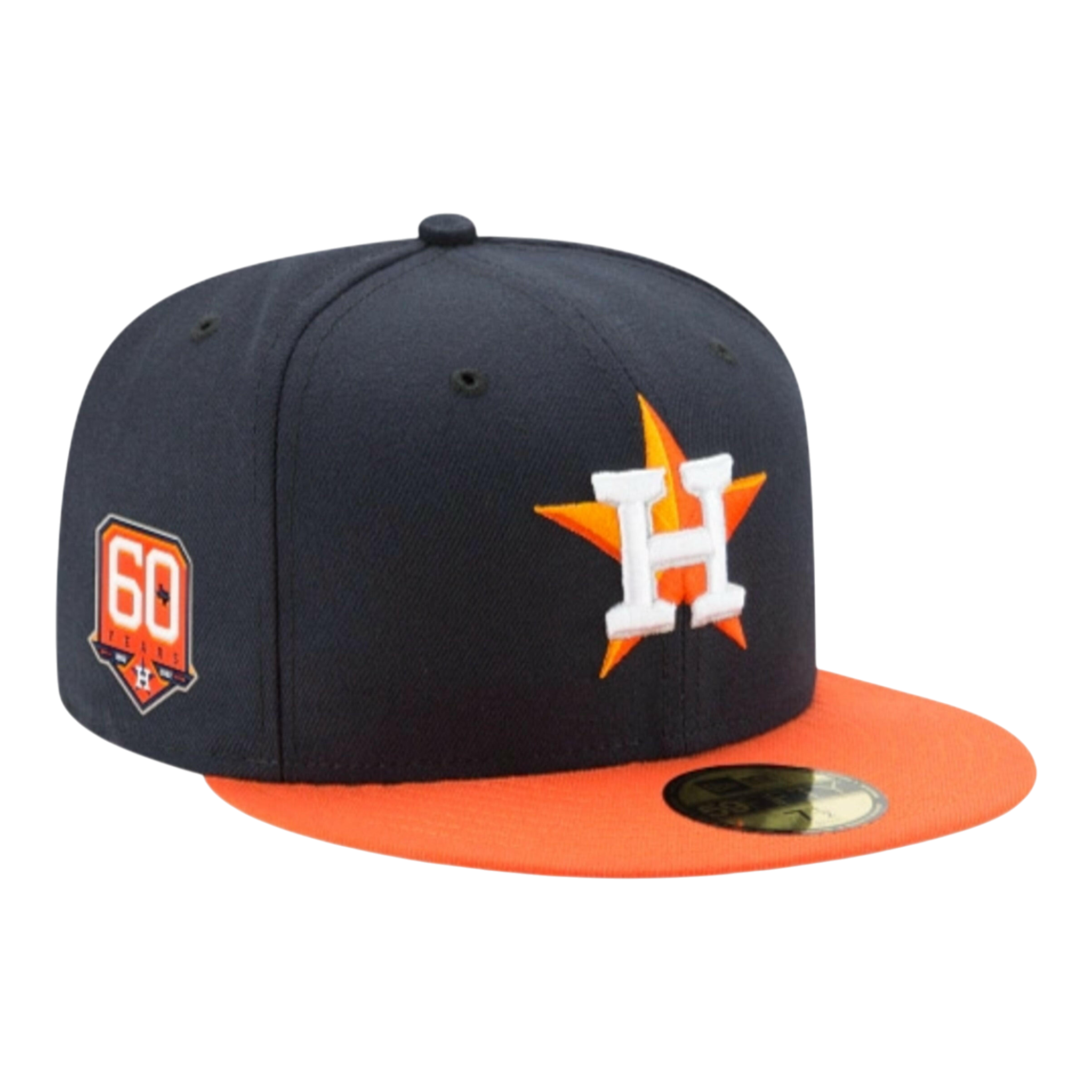 New Era 59Fifty MLB Houston Astros 60th Anniversary Authentic Collection Road Fitted Hat New Era