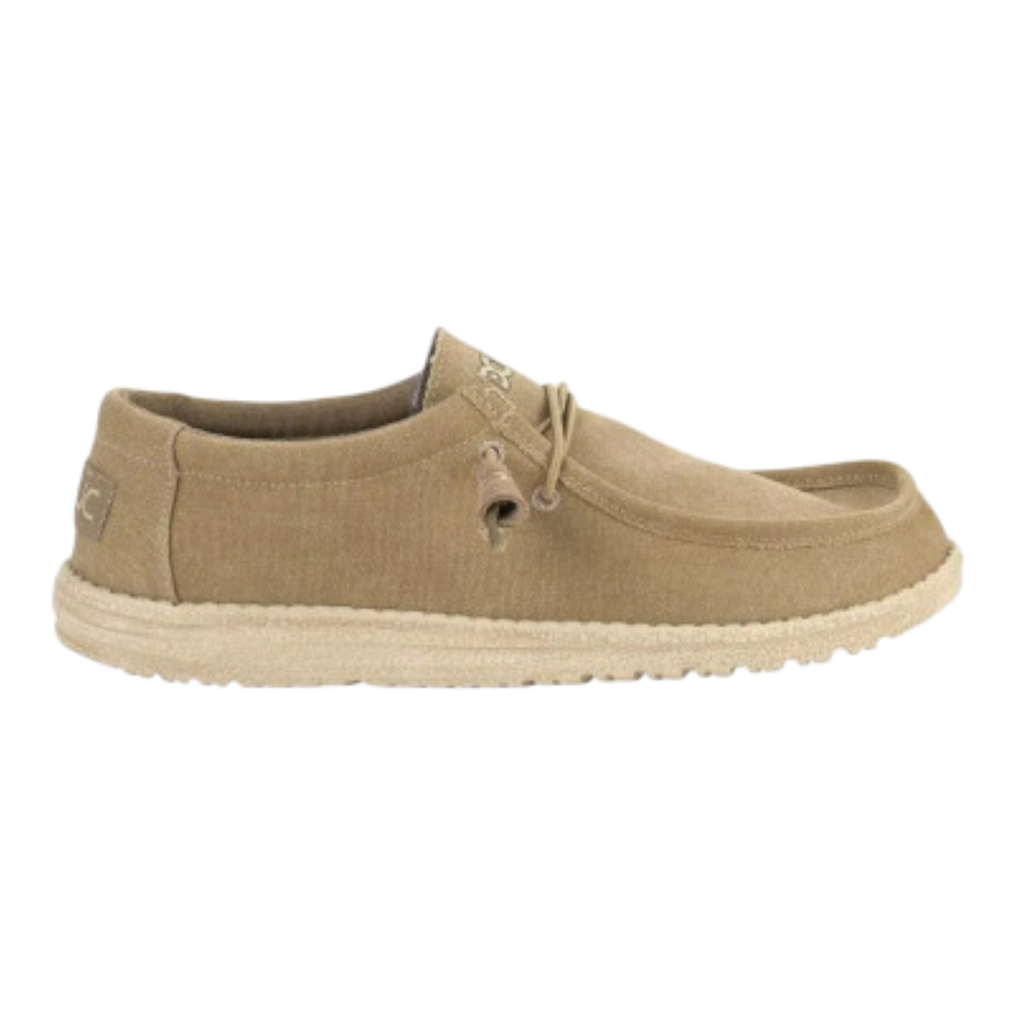 Hey Dude WALLY Casual Shoes Men's Chestnut Canvas Slip-on Comfort Hey Dude