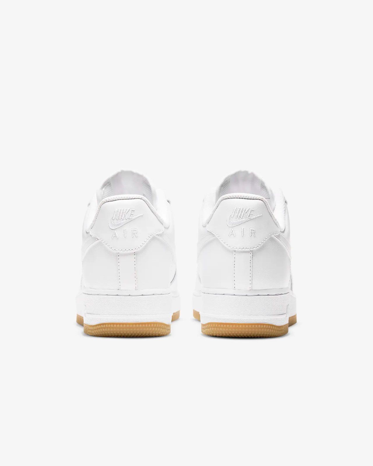 Nike Air Force 1 '07 Sneakers Men's White Gum Leather Low Top Shoes