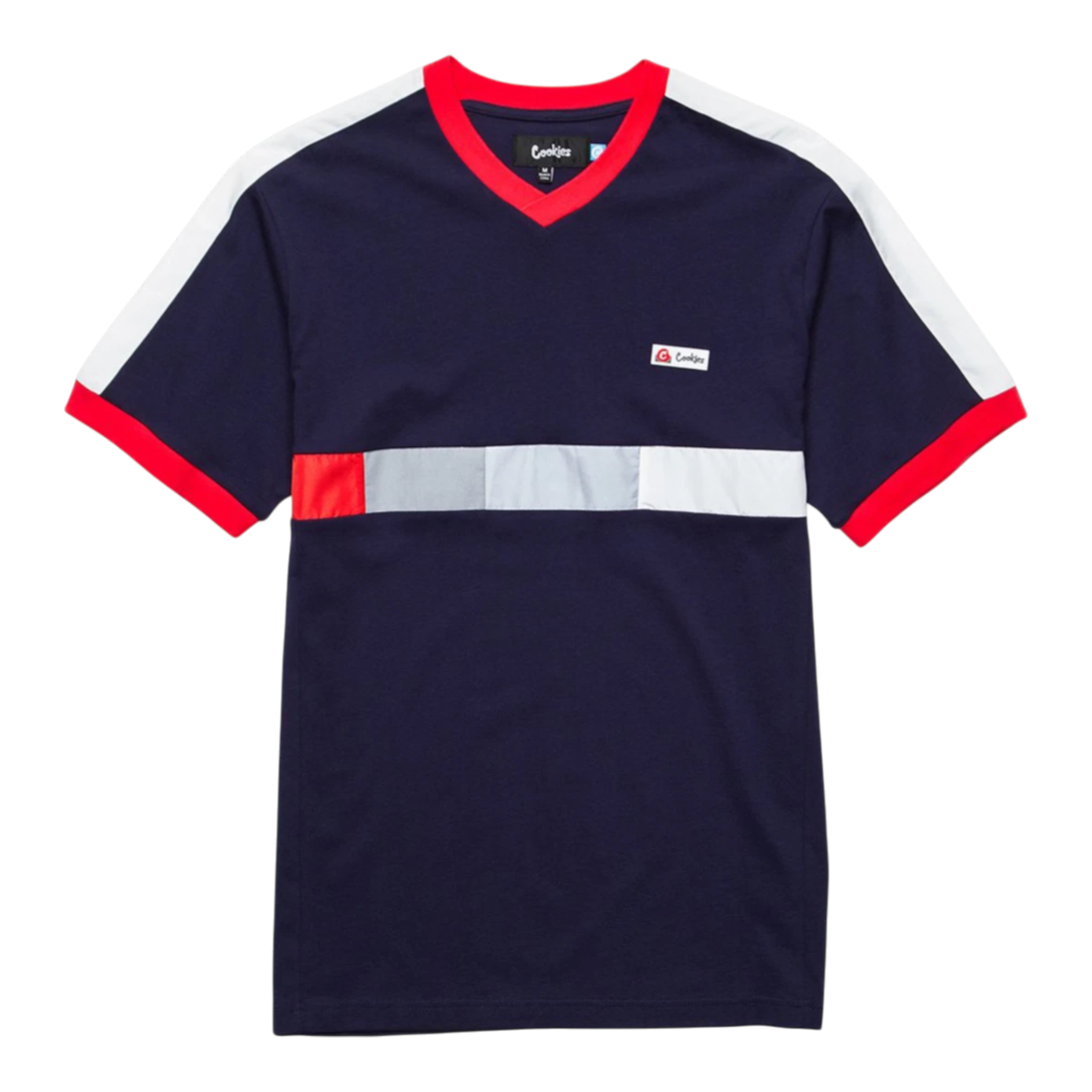 Cookies Montecito V-Neck Knit Men’s Shirt – Navy/Red