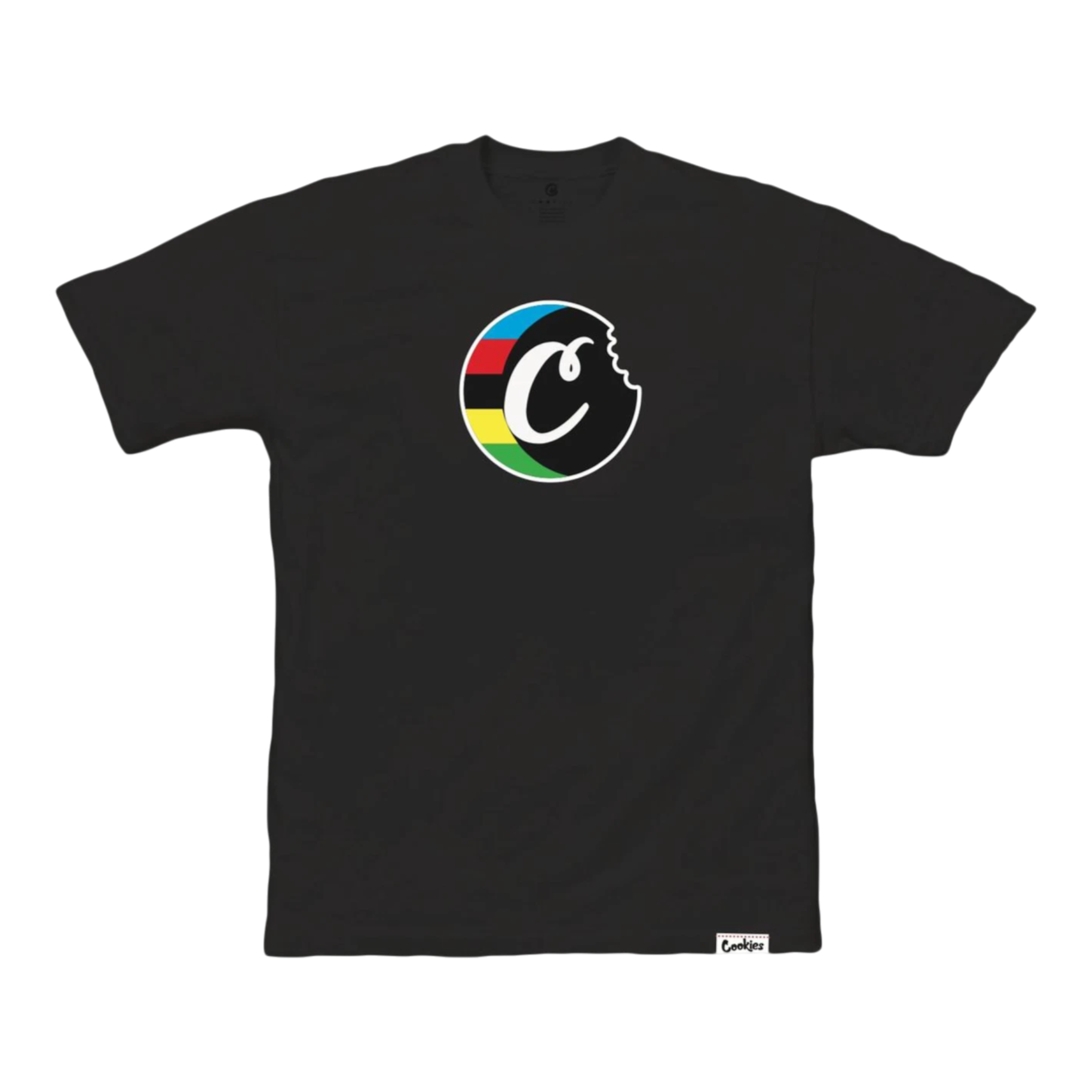 Cookies Block Logo T-Shirt Men’s – Black