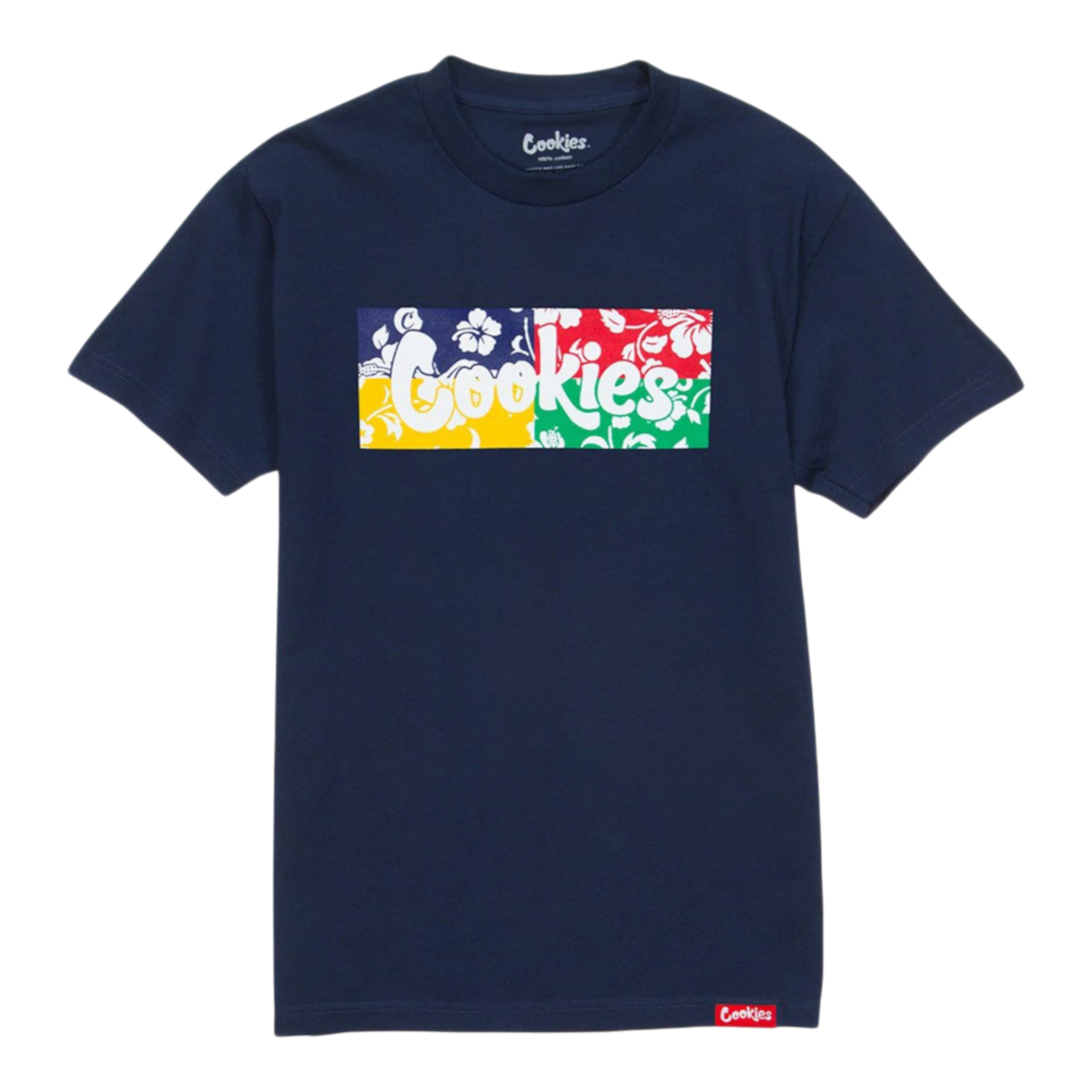Cookies Waimea Colorblocked Original Logo Men’s T-Shirt – Navy
