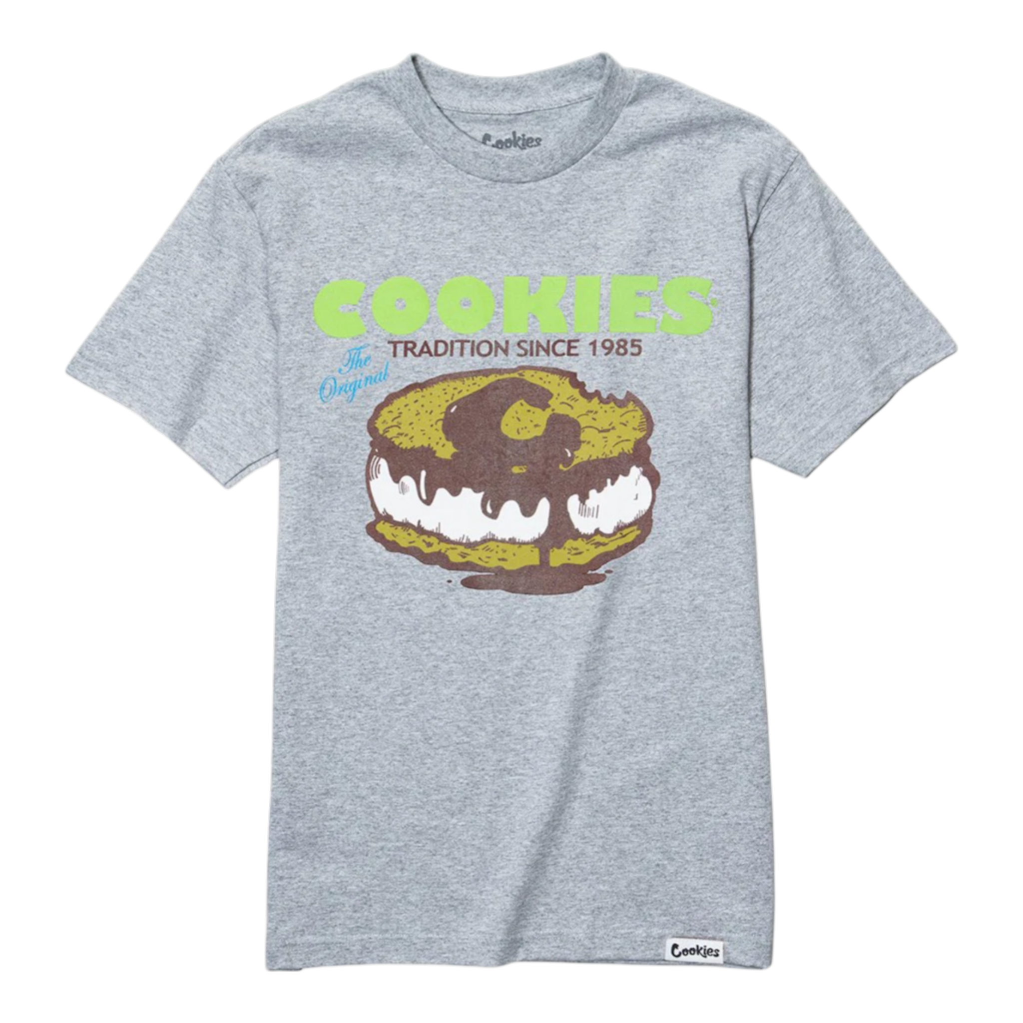 Cookies Classic Script Logo T-Shirt Men’s – Heather Grey
