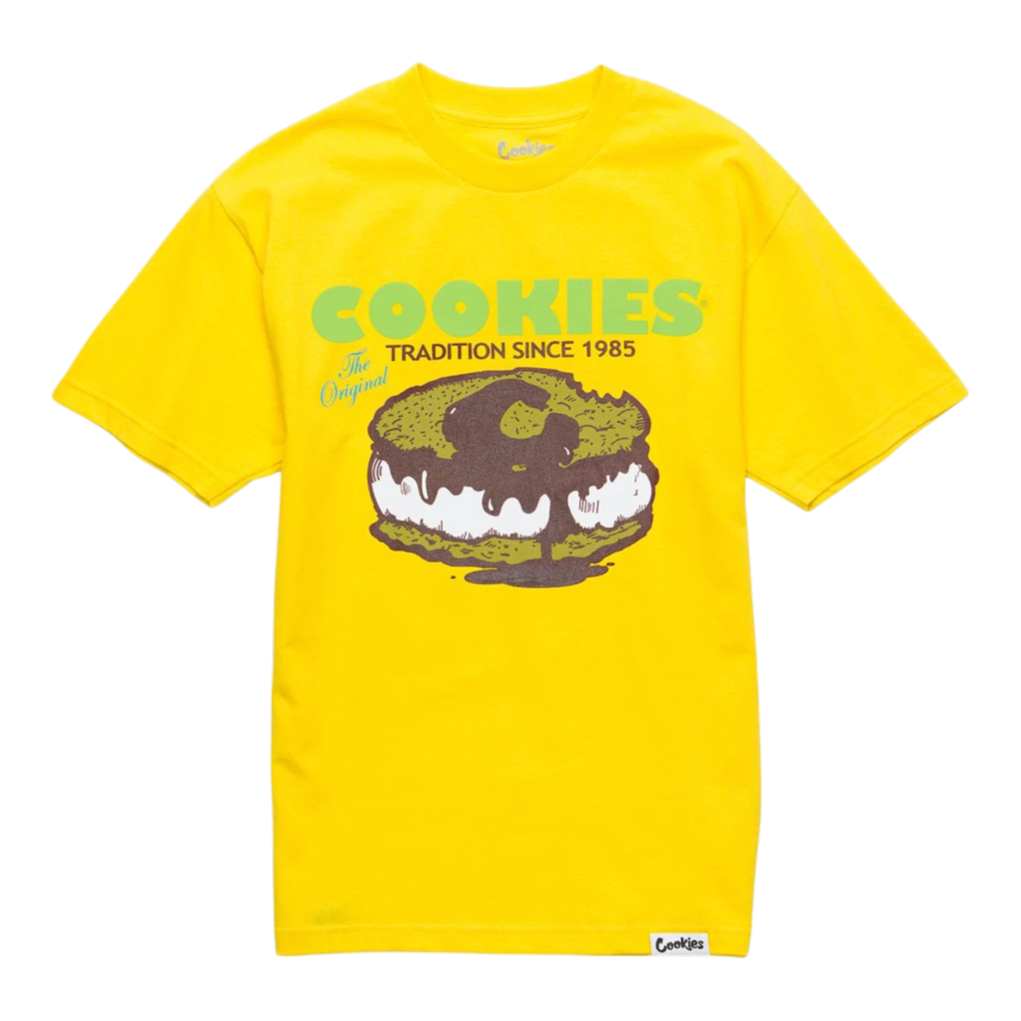 Cookies Classic Script Logo T-Shirt Men’s – Yellow